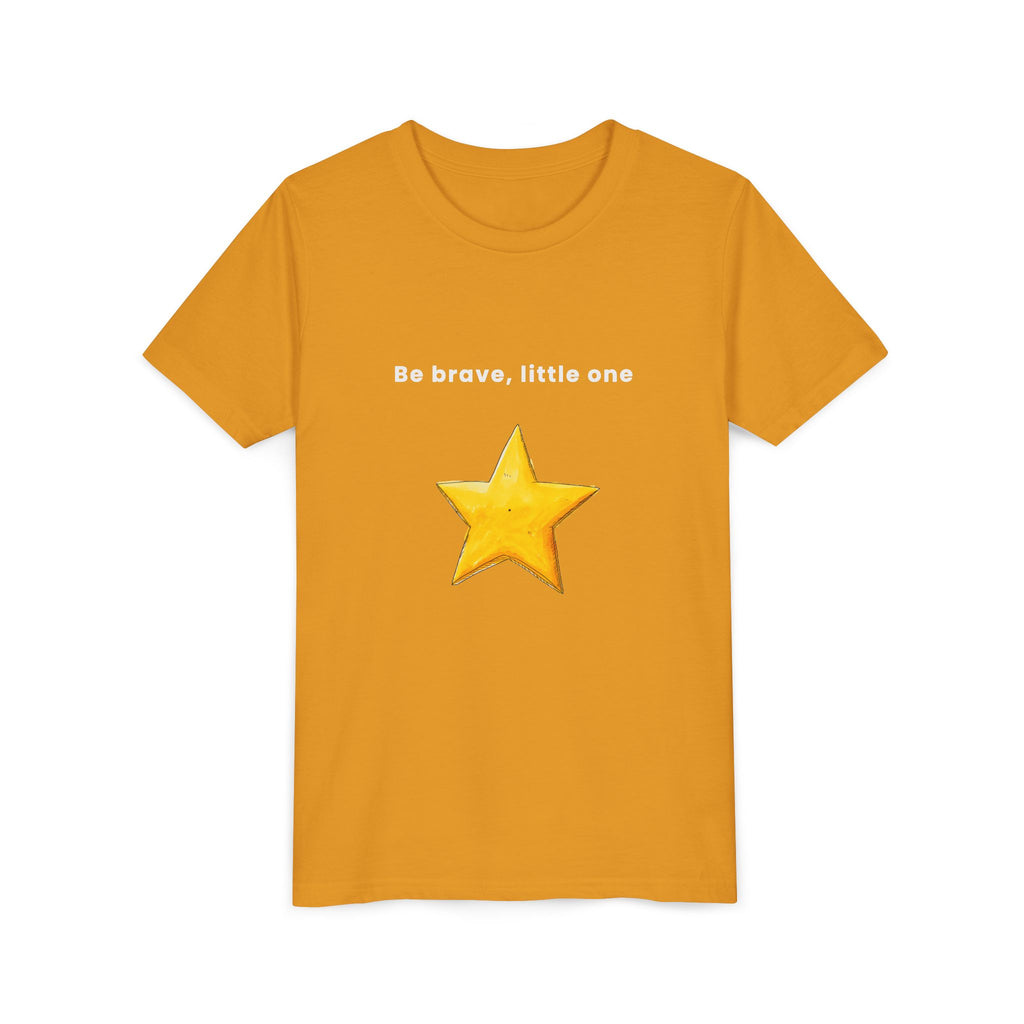 Be Brave Little One | Kids Motivational Graphic Handdrawn Star T-Shirt