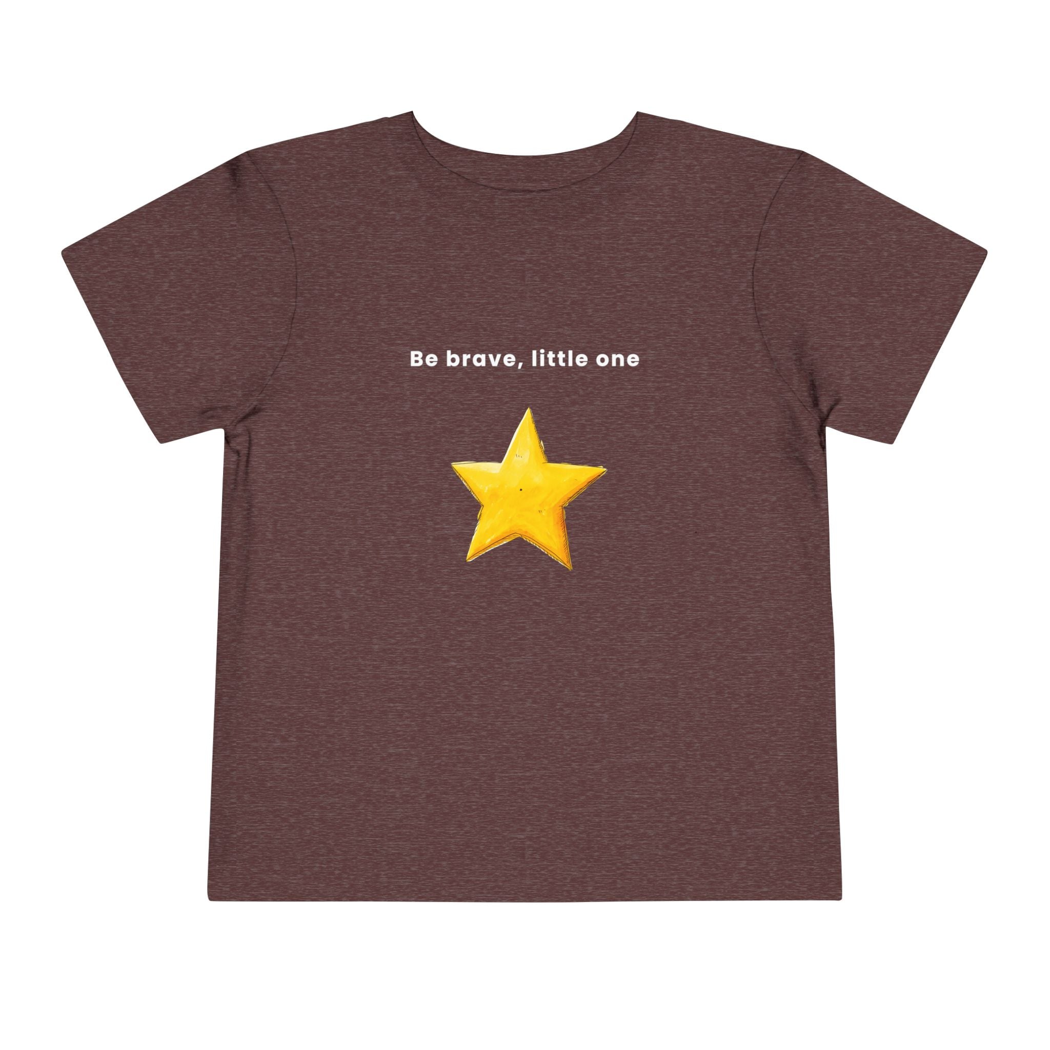 Be Brave Little One | Toddler Motivational Graphic Handdrawn Star T-Shirt