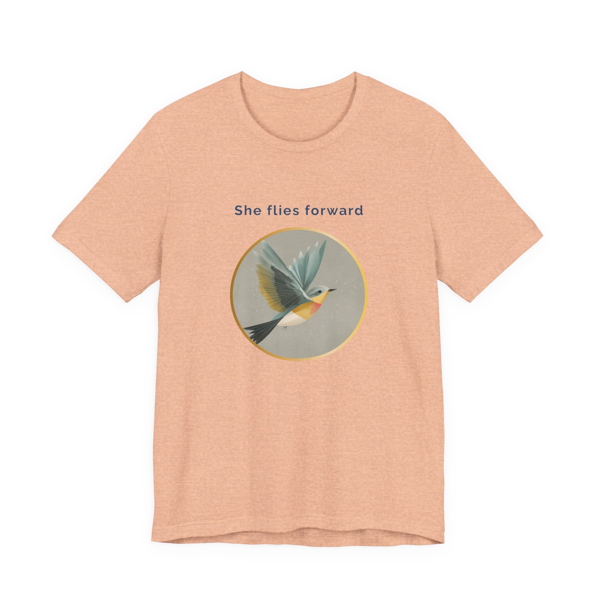 She Flies Forward | Women's Motivational Graphic Quiet Lift T-Shirt