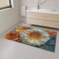 Thread Garden Heavy Duty Mat - 3D Embroidery-Style Botanical Mat motivational design
