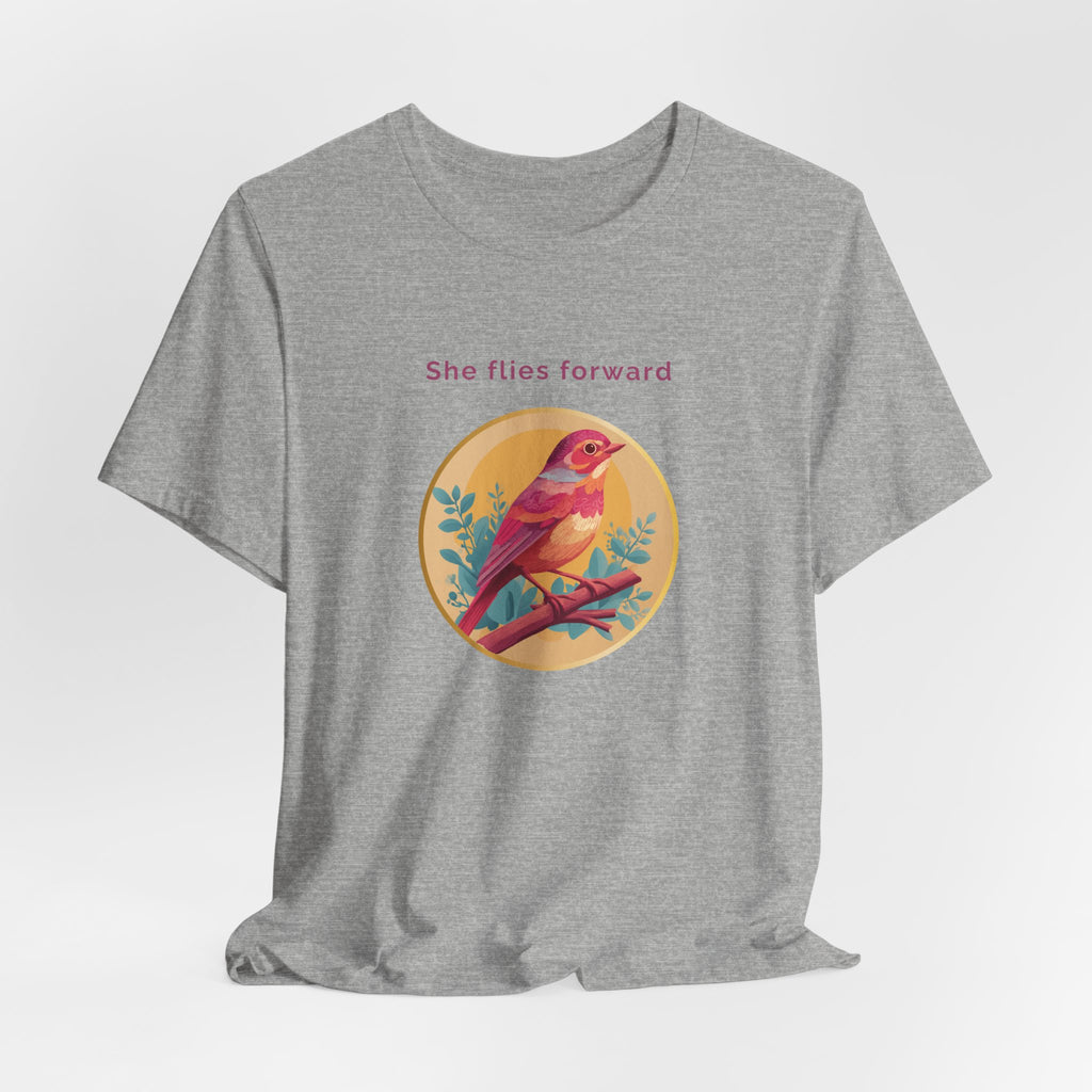 She Flies Forward | Women's Motivational Graphic Soft Ascent T-Shirt