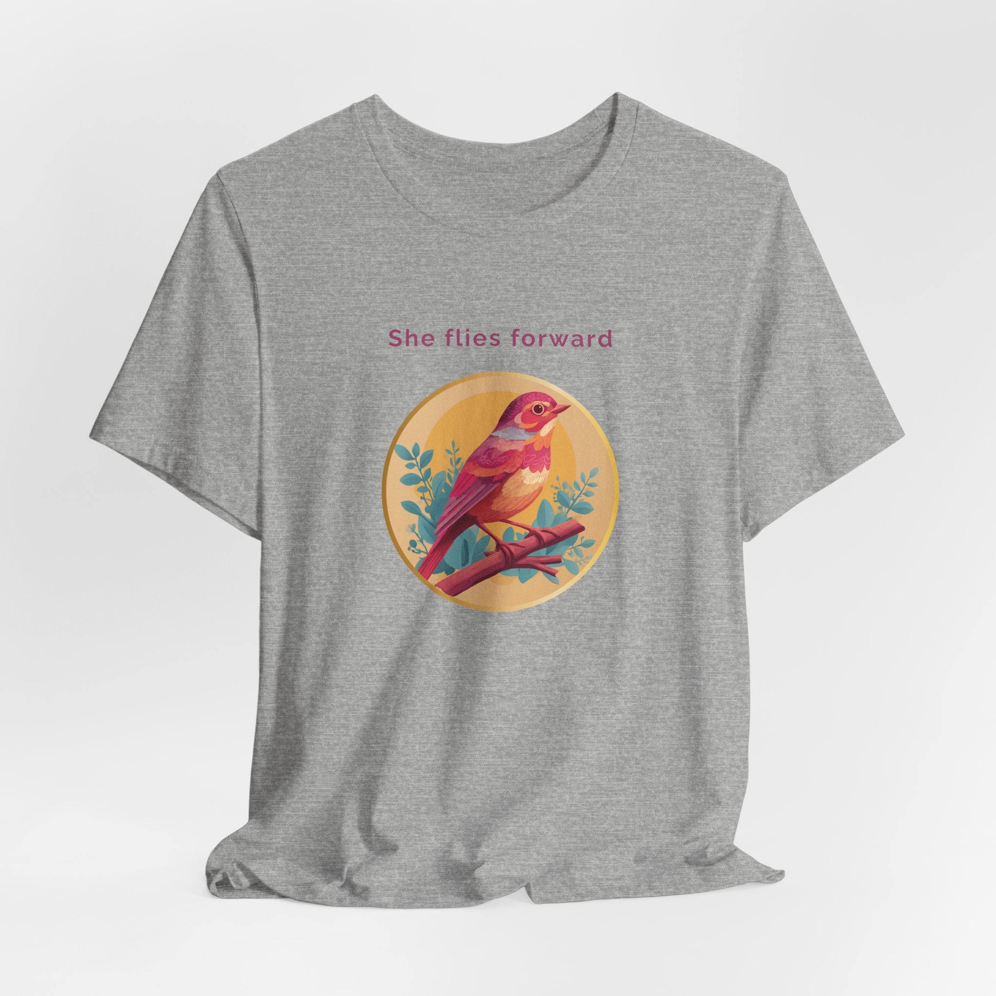 She Flies Forward | Women's Motivational Graphic Soft Ascent T-Shirt