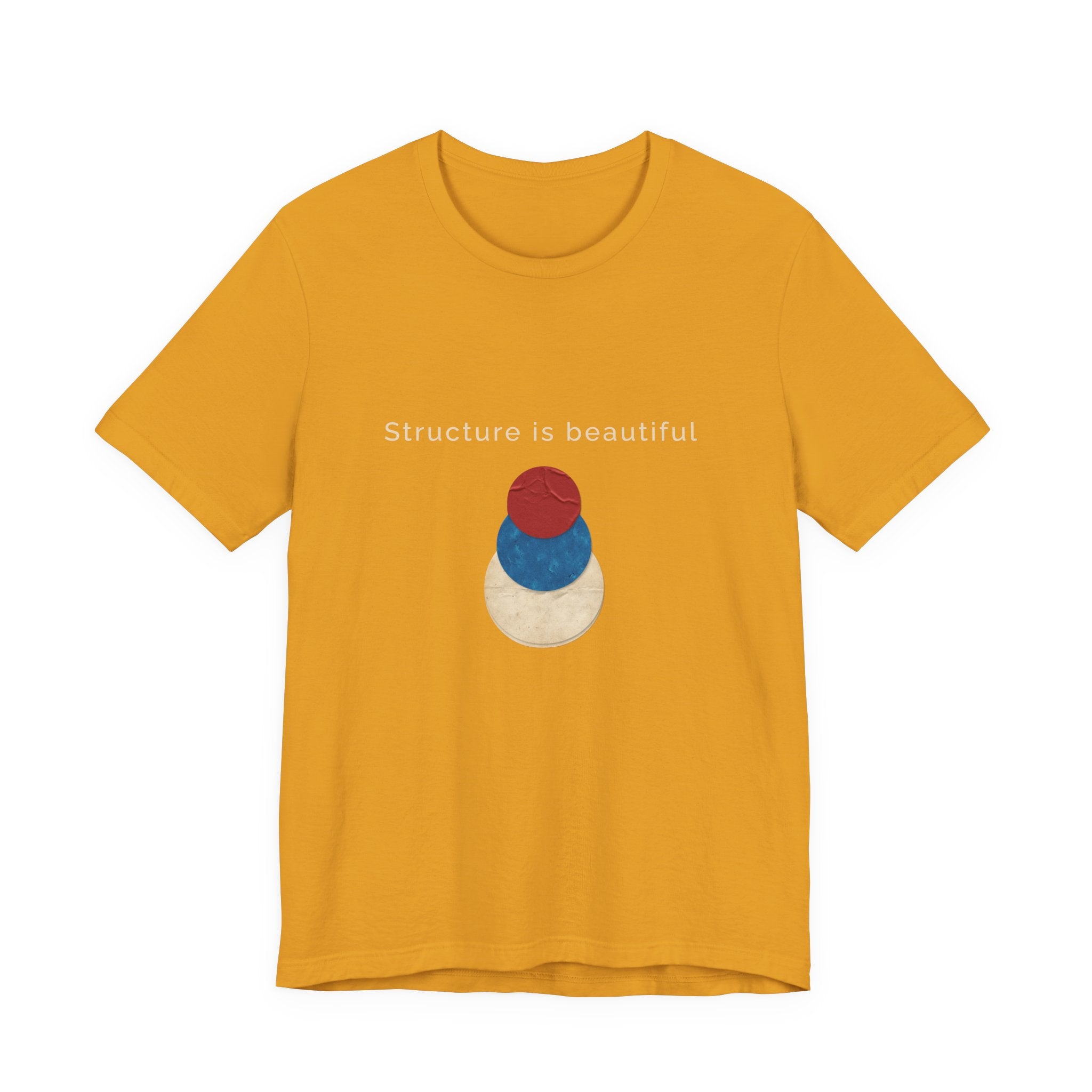 Structure Is Beautiful | Women's Motivational Graphic stacked circles T-Shirt