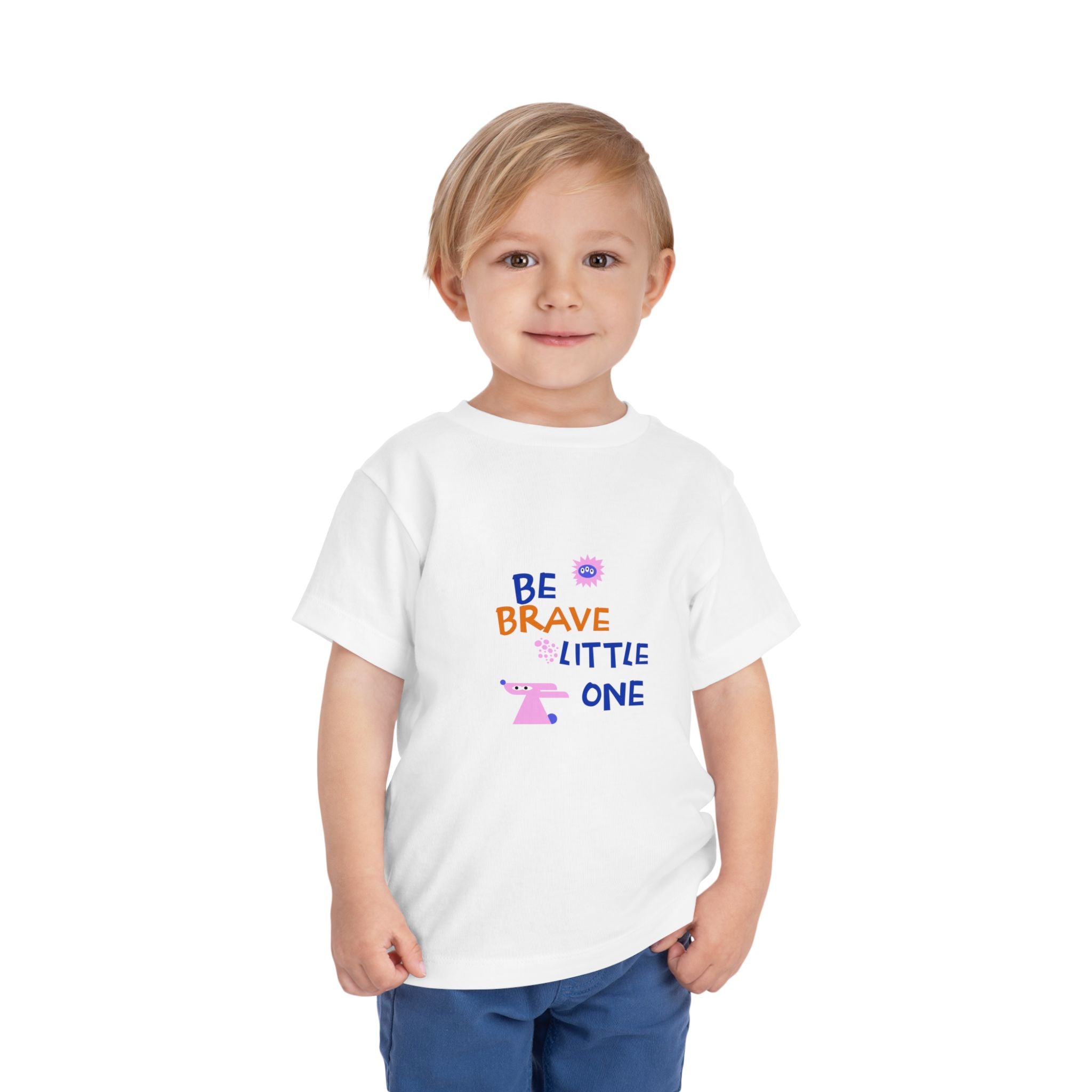 Be Brave Little One | Toddler Motivational Graphic Cute Motivational print T-Shirt