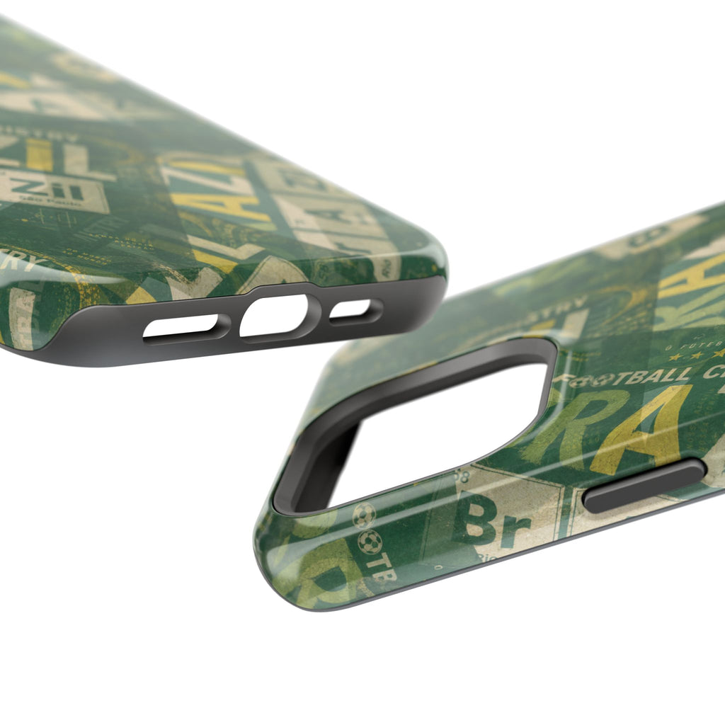Brazil Football Phone Case | Green, gold, and chemistry.