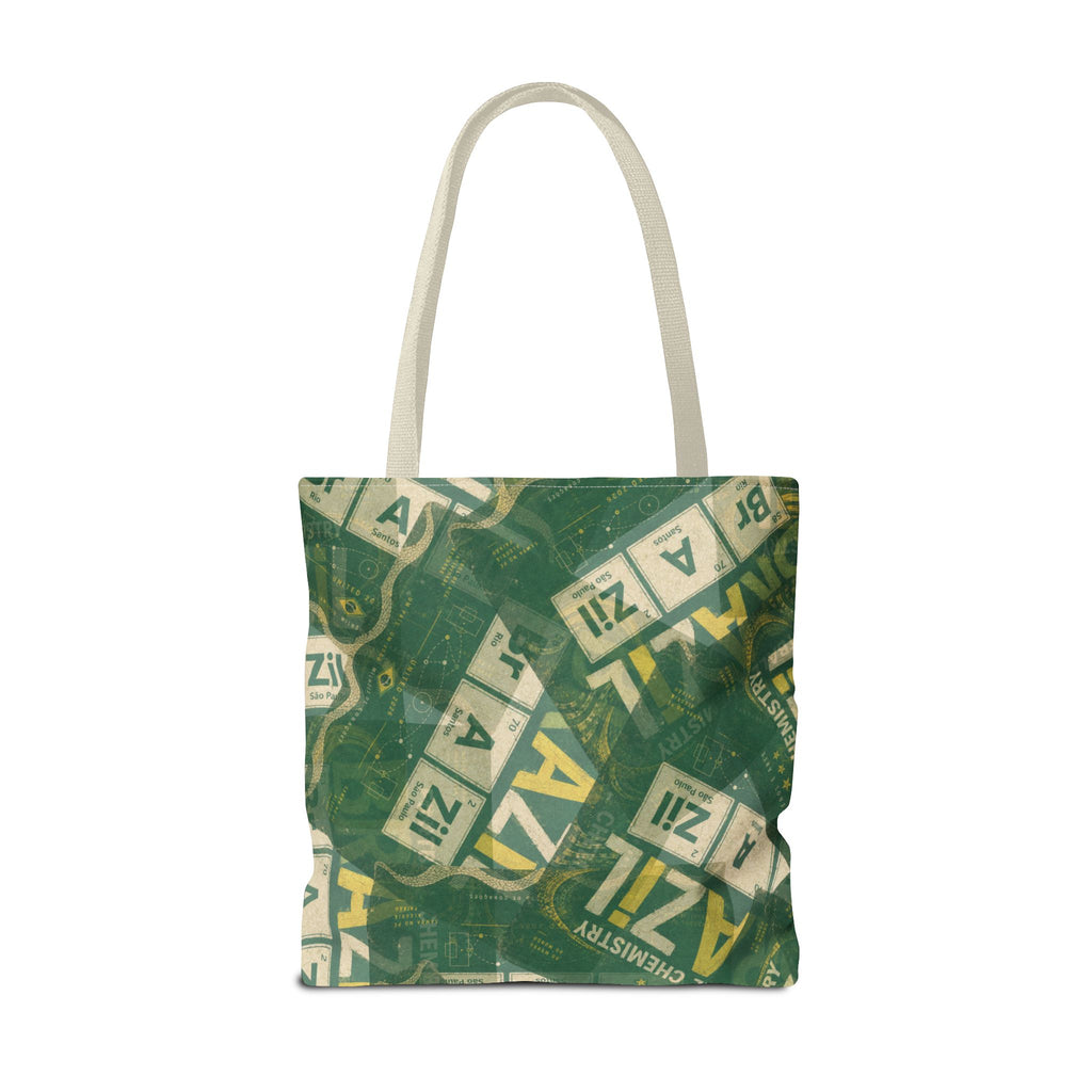 Brazil Football Tote Bag | Green, gold, and chemistry.