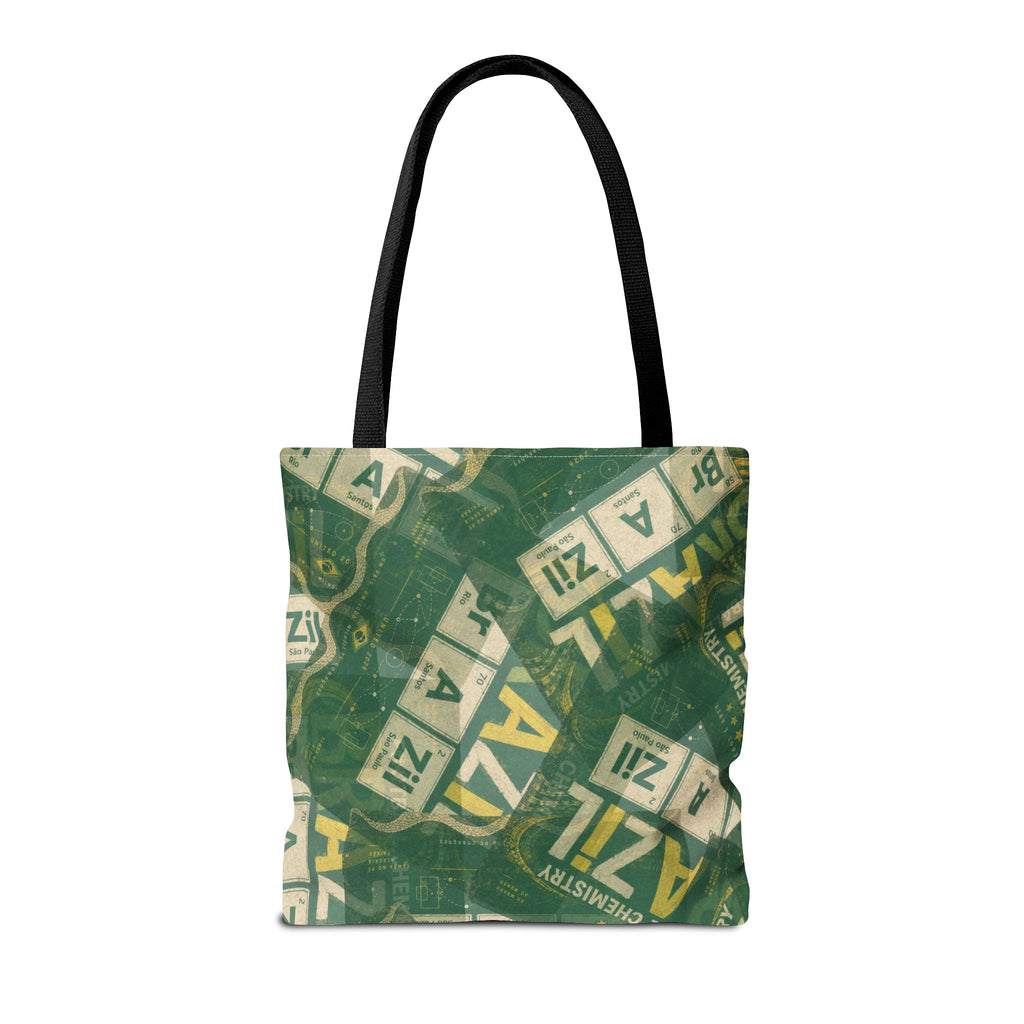 Brazil Football Tote Bag | Green, gold, and chemistry.