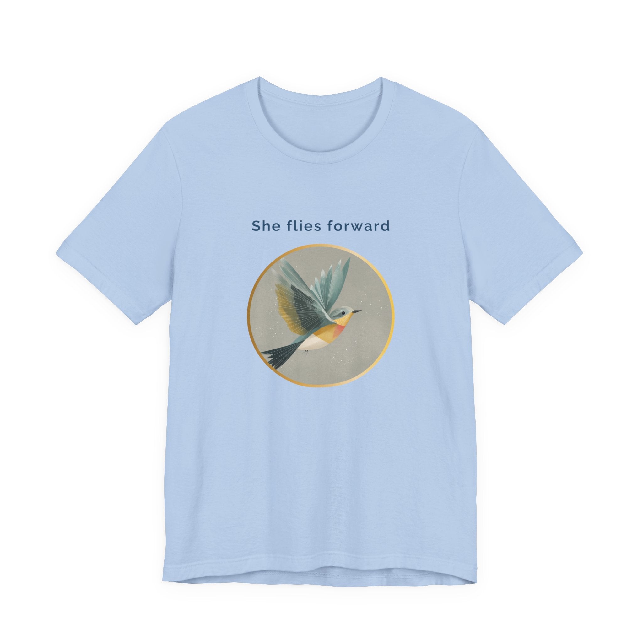 She Flies Forward | Women's Motivational Graphic Quiet Lift T-Shirt
