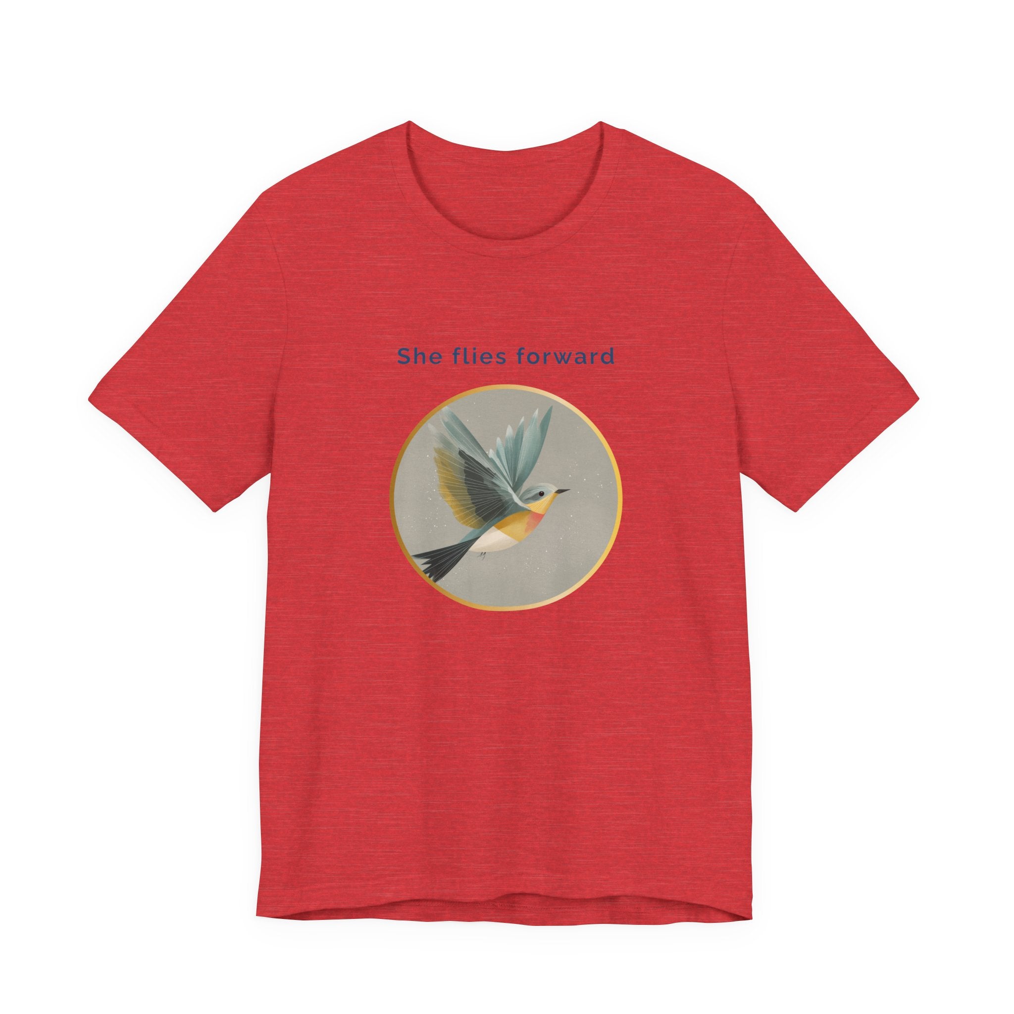 She Flies Forward | Women's Motivational Graphic Quiet Lift T-Shirt