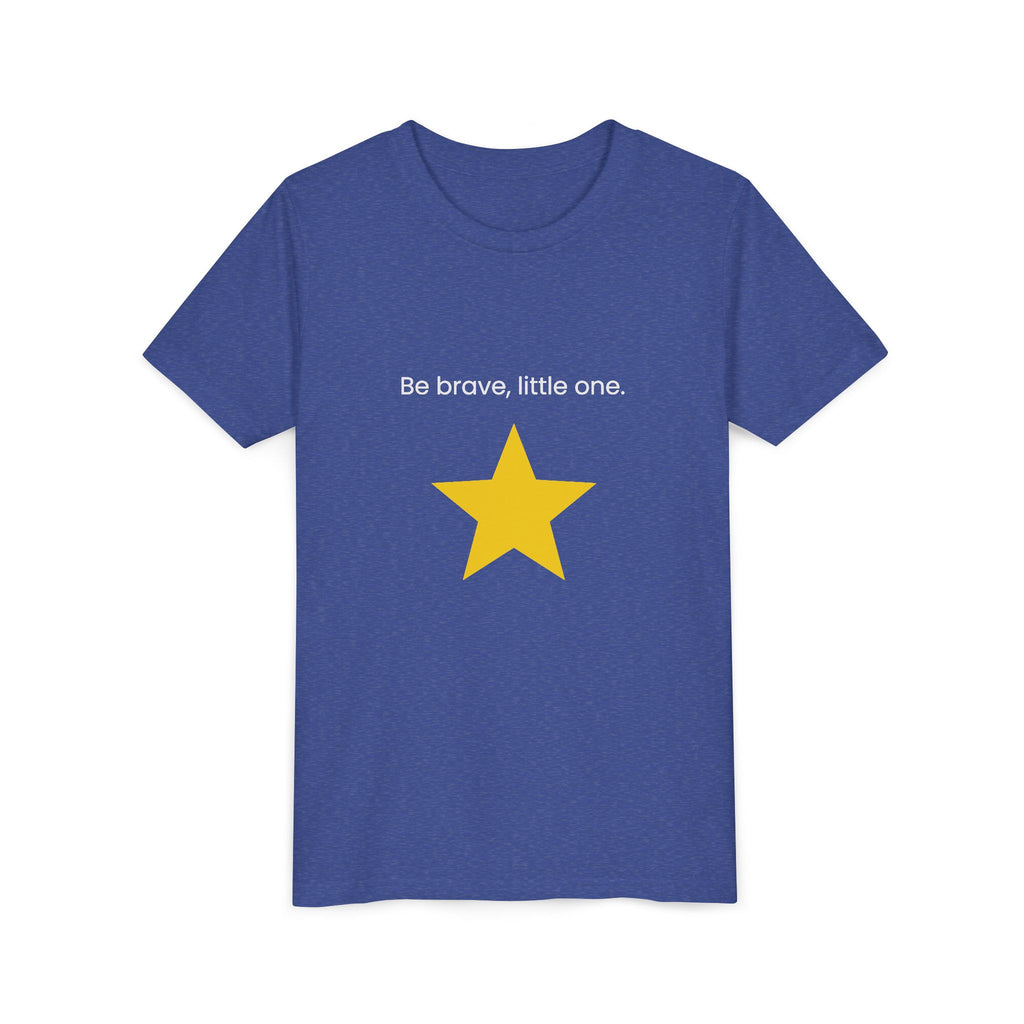 Be Brave Little One | Kids Motivational Graphic Minimalistic Golden Star T-Shirt