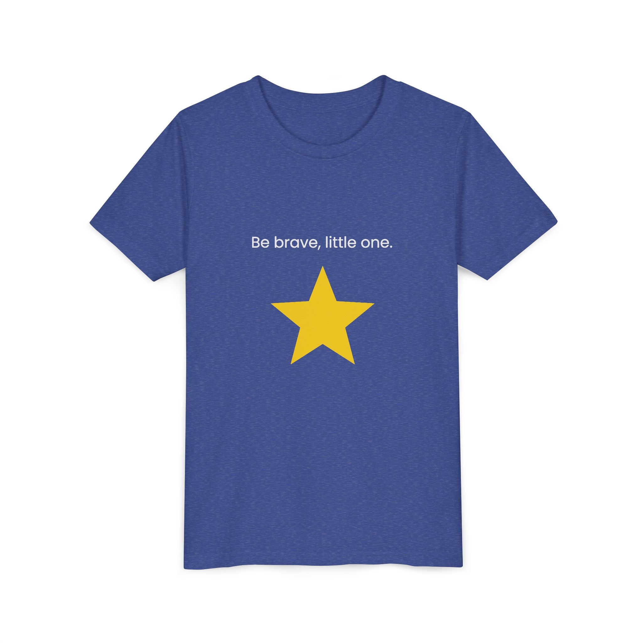 Be Brave Little One | Kids Motivational Graphic Minimalistic Golden Star T-Shirt