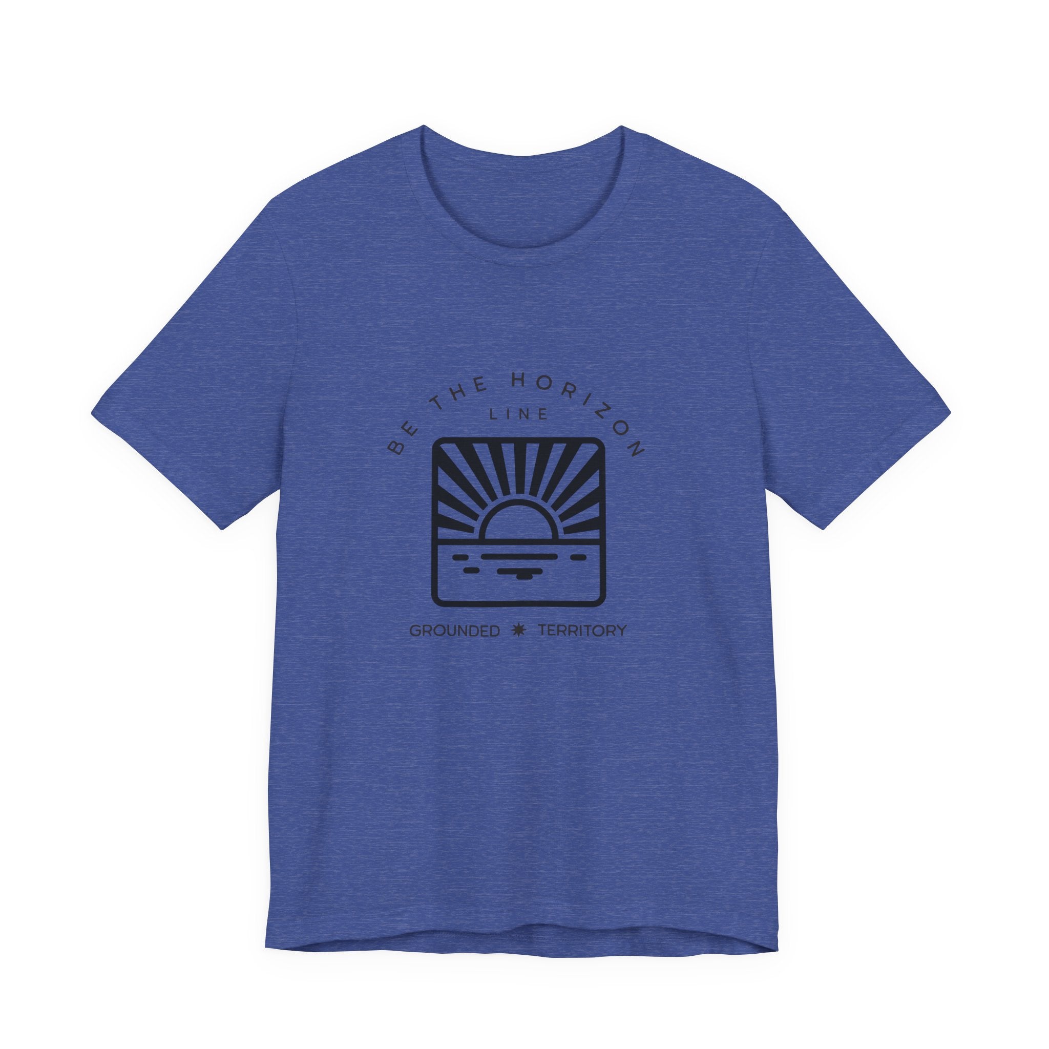 Be the horizon Line | Women's Motivational Graphic Batch Mountain Sunrise T-Shirt