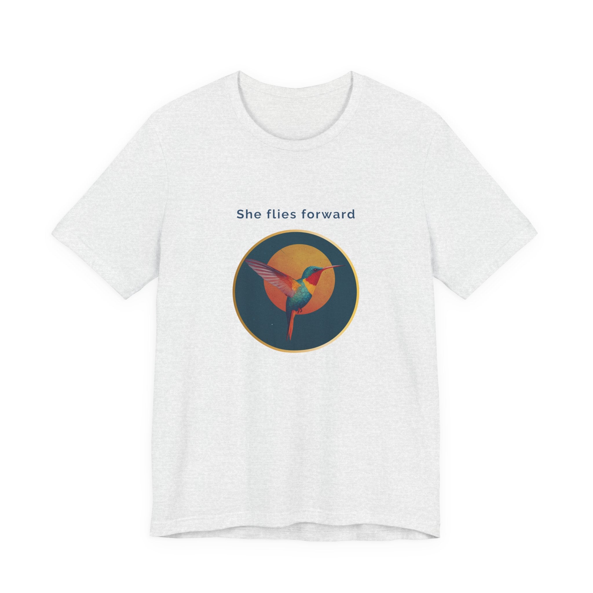 She Flies Forward | Women's Motivational Graphic Solar Flight T-Shirt
