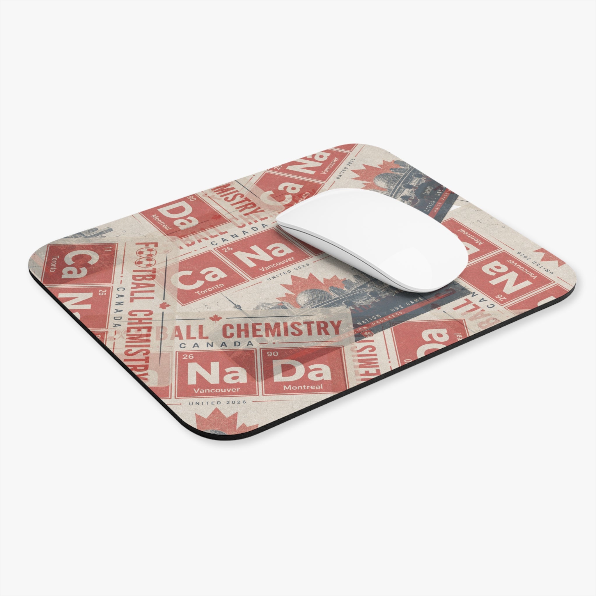 Canada Football Mouse Pad | Red. The base element.