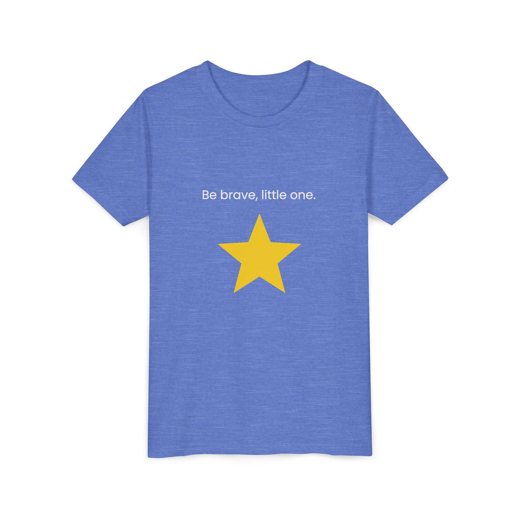 Be Brave Little One | Kids Motivational Graphic Minimalistic Golden Star T-Shirt