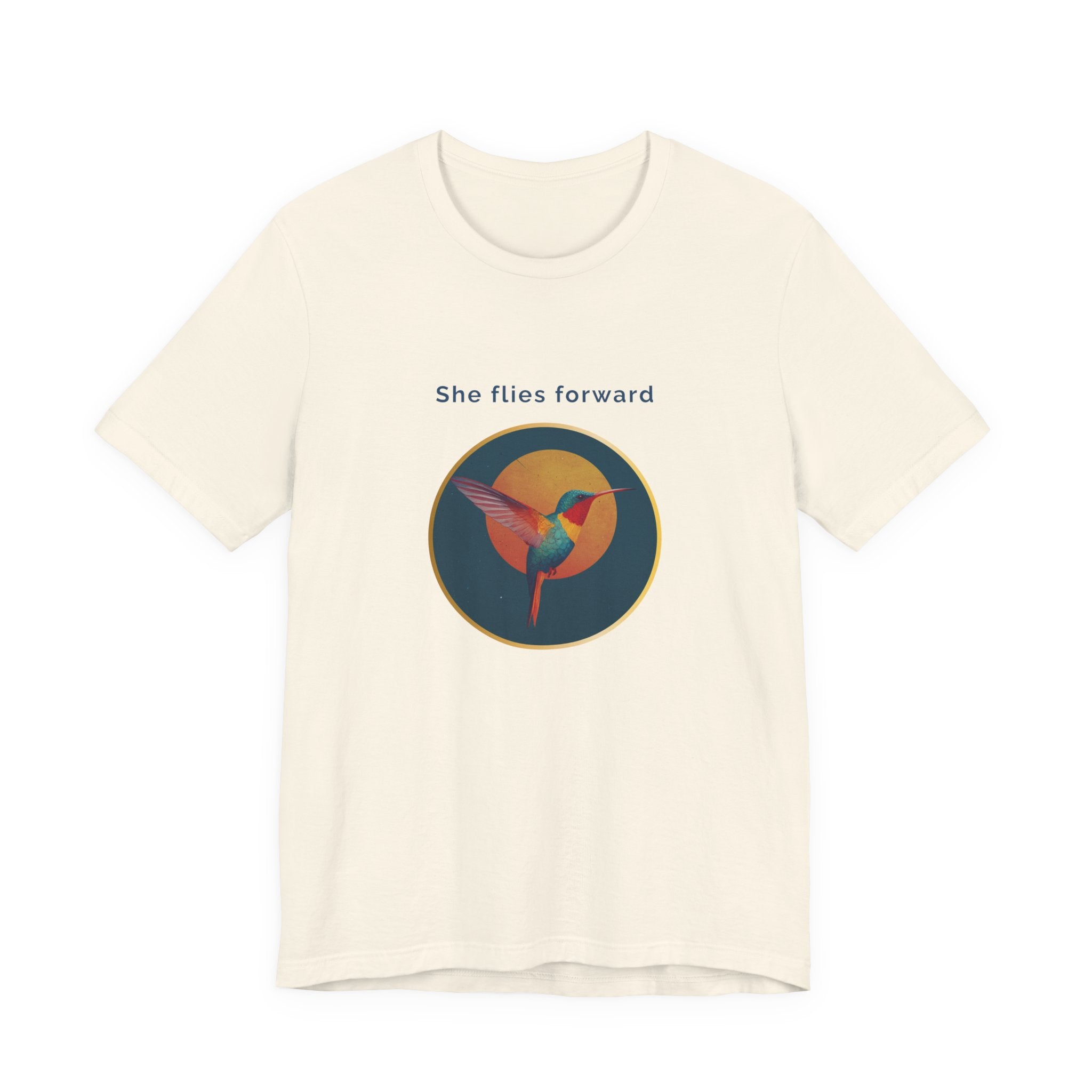 She Flies Forward | Women's Motivational Graphic Solar Flight T-Shirt