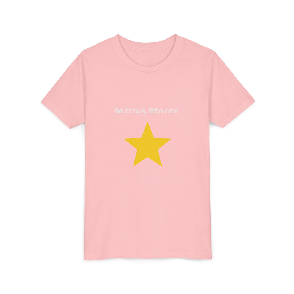 Be Brave Little One | Kids Motivational Graphic Minimalistic Golden Star T-Shirt