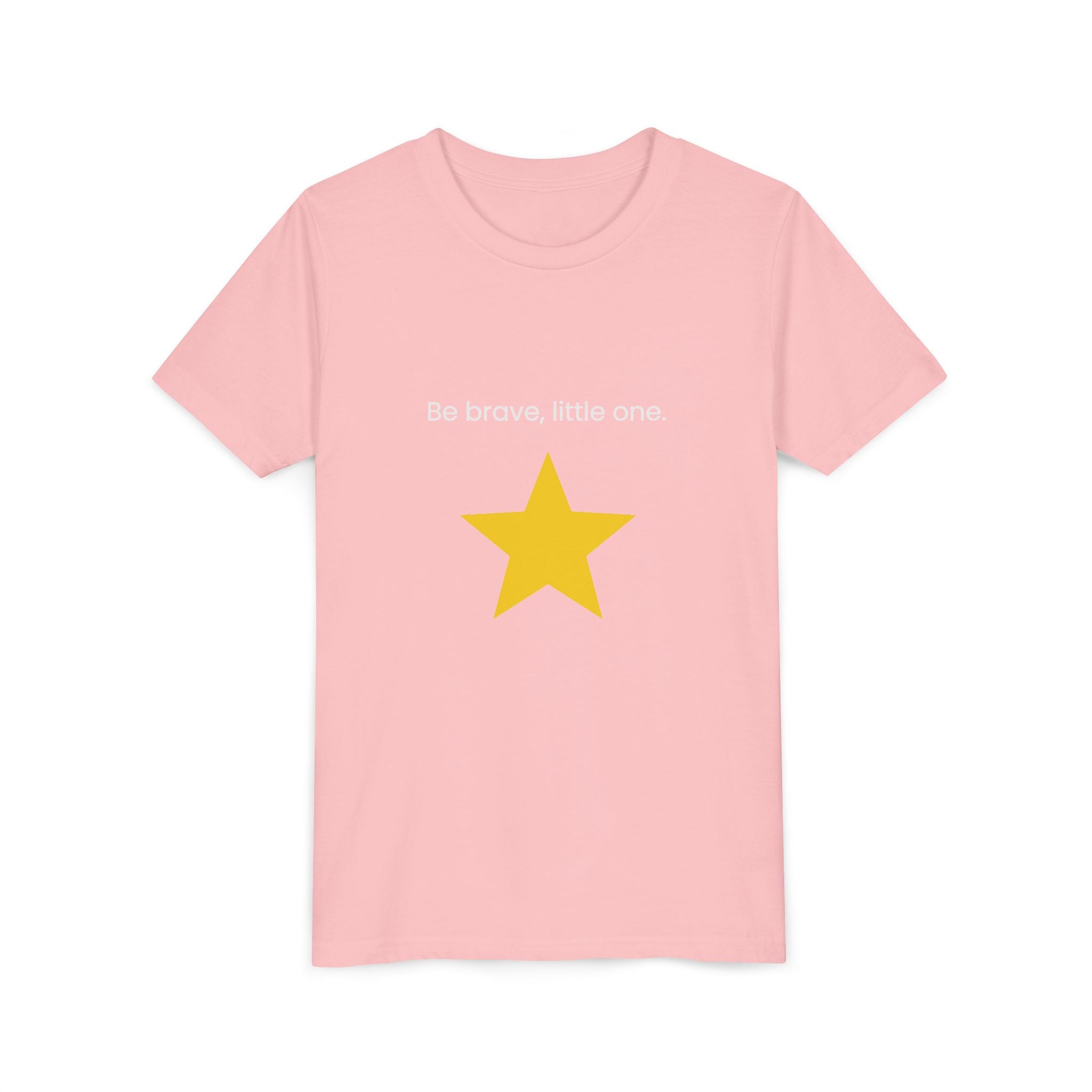 Be Brave Little One | Kids Motivational Graphic Minimalistic Golden Star T-Shirt