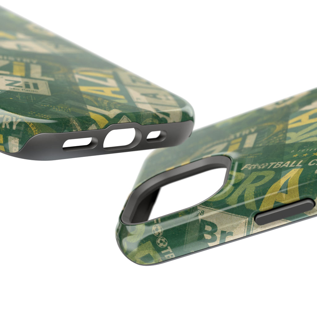 Brazil Football Phone Case | Green, gold, and chemistry.