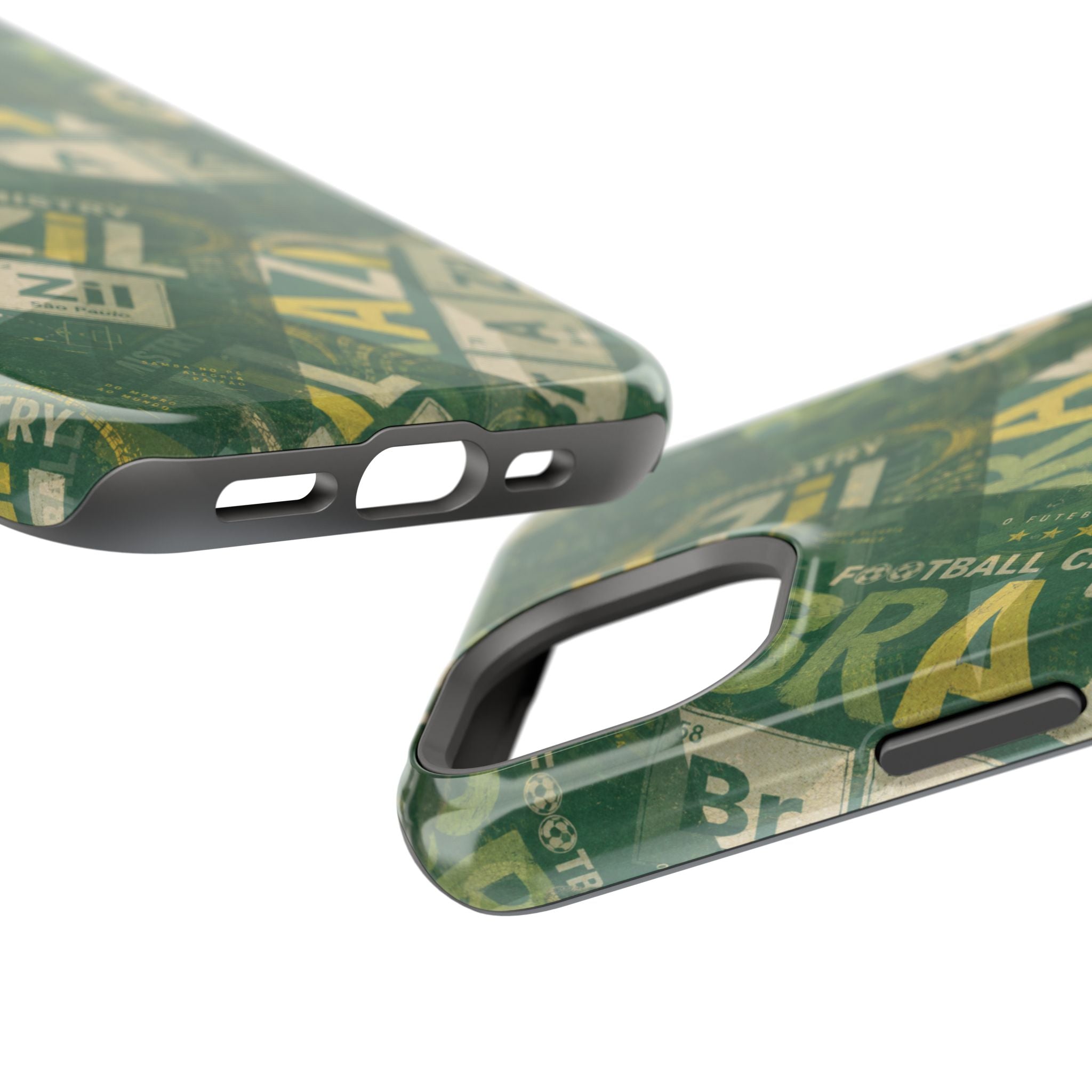 Brazil Football Phone Case | Green, gold, and chemistry.