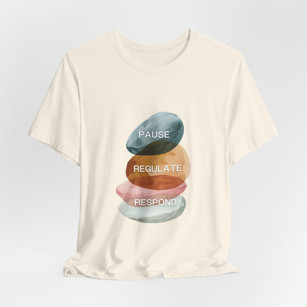 Pause Regulate Respond | Women's Motivational Graphic Vintage Women T-Shirt