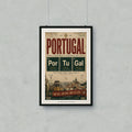 Portugal football chemistry poster with Lisbon, Porto, and Braga key cities.