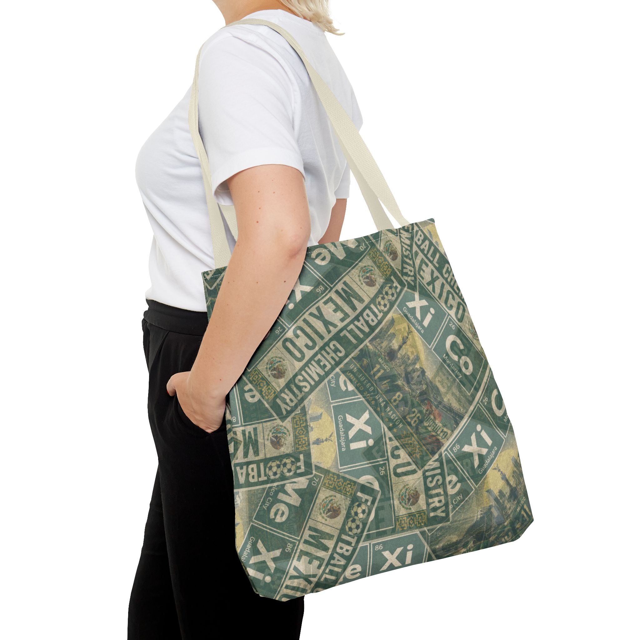 Mexico Football Tote Bag | Green. Bonded loud.