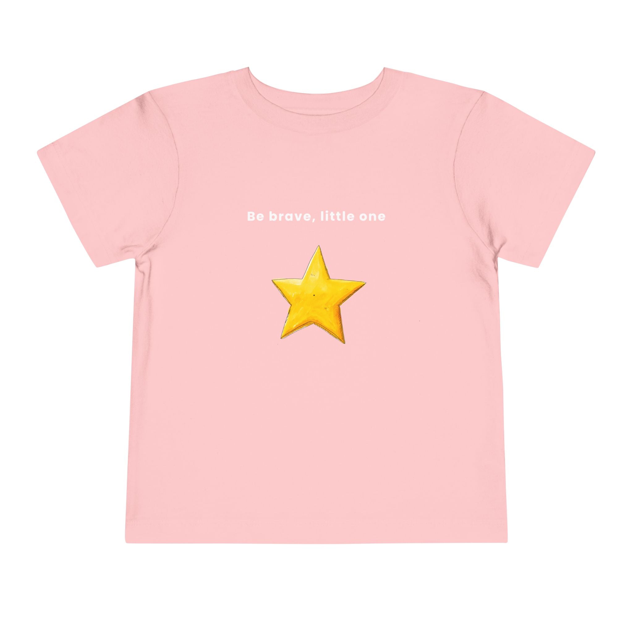Be Brave Little One | Toddler Motivational Graphic Handdrawn Star T-Shirt