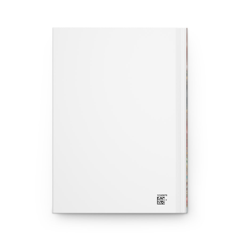 Funky Cat Hardcover Journal | 3D Embroidery Style