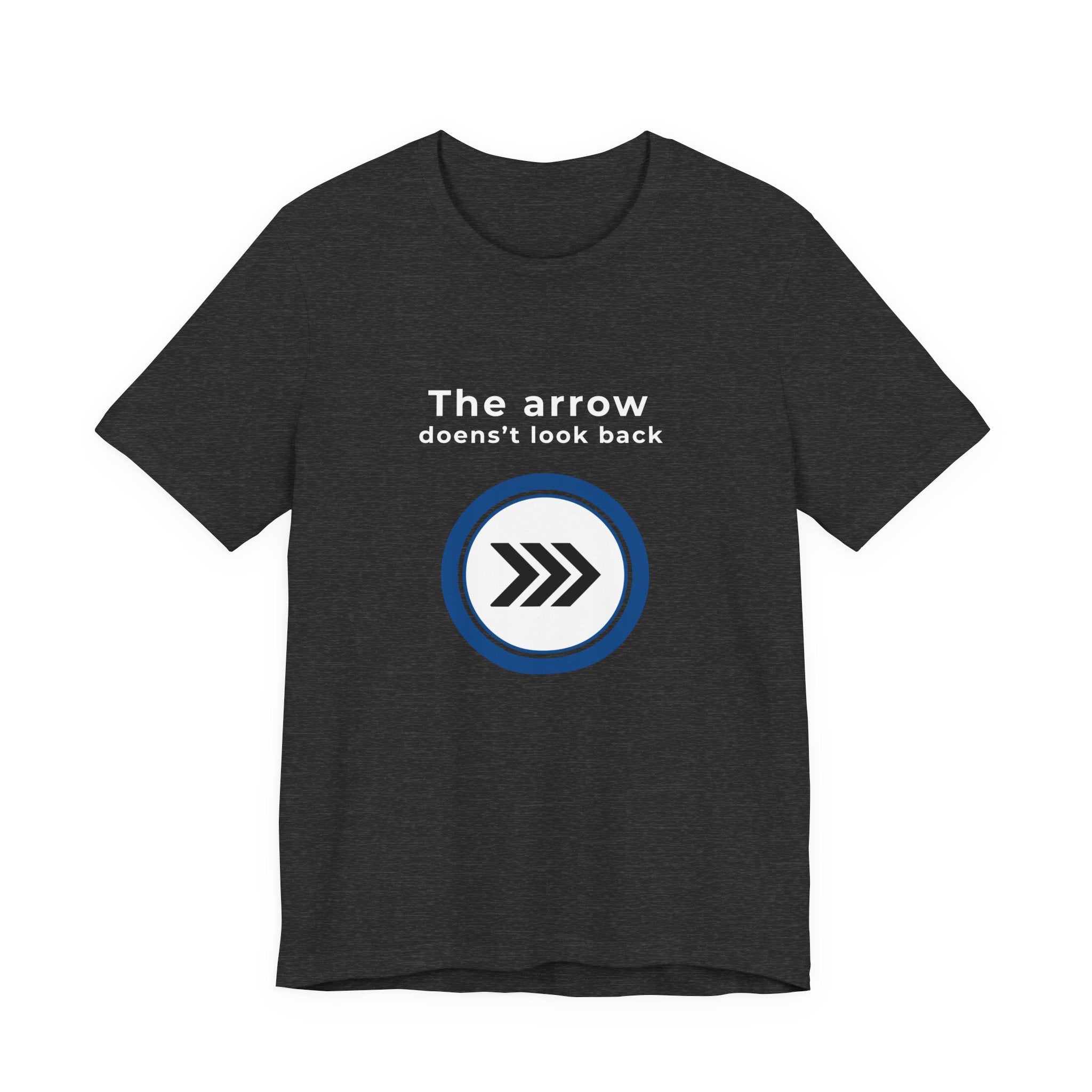 Arrow Circle Graphic Tee — Minimalist Directional Logo T-Shirt