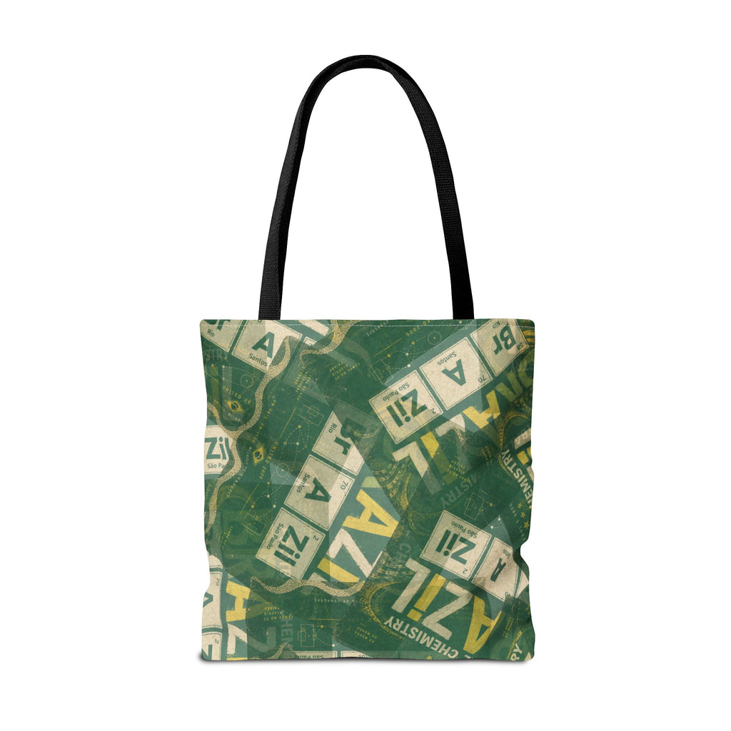 Brazil Football Tote Bag | Green, gold, and chemistry.