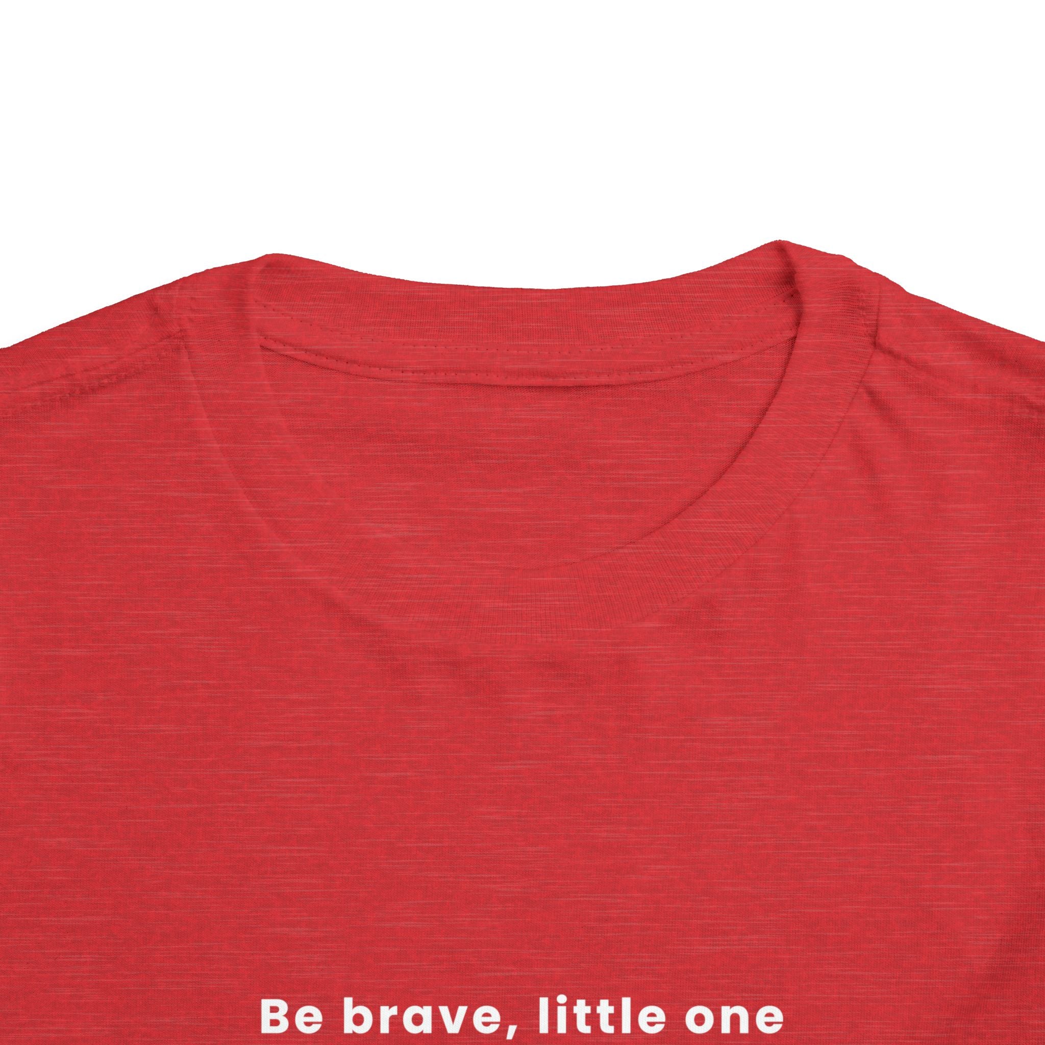 Be Brave Little One | Toddler Motivational Graphic Golden Star Badge T-Shirt