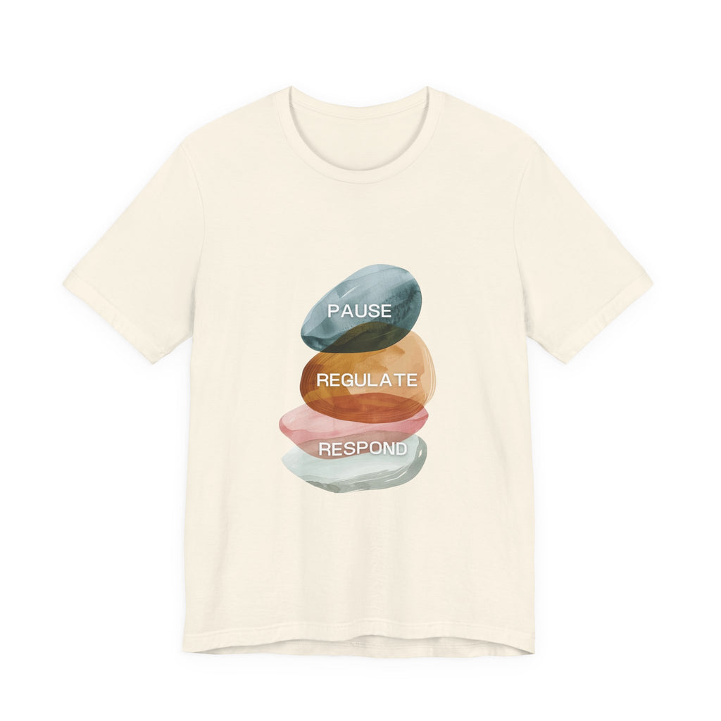 Pause Regulate Respond | Women's Motivational Graphic Vintage Women T-Shirt