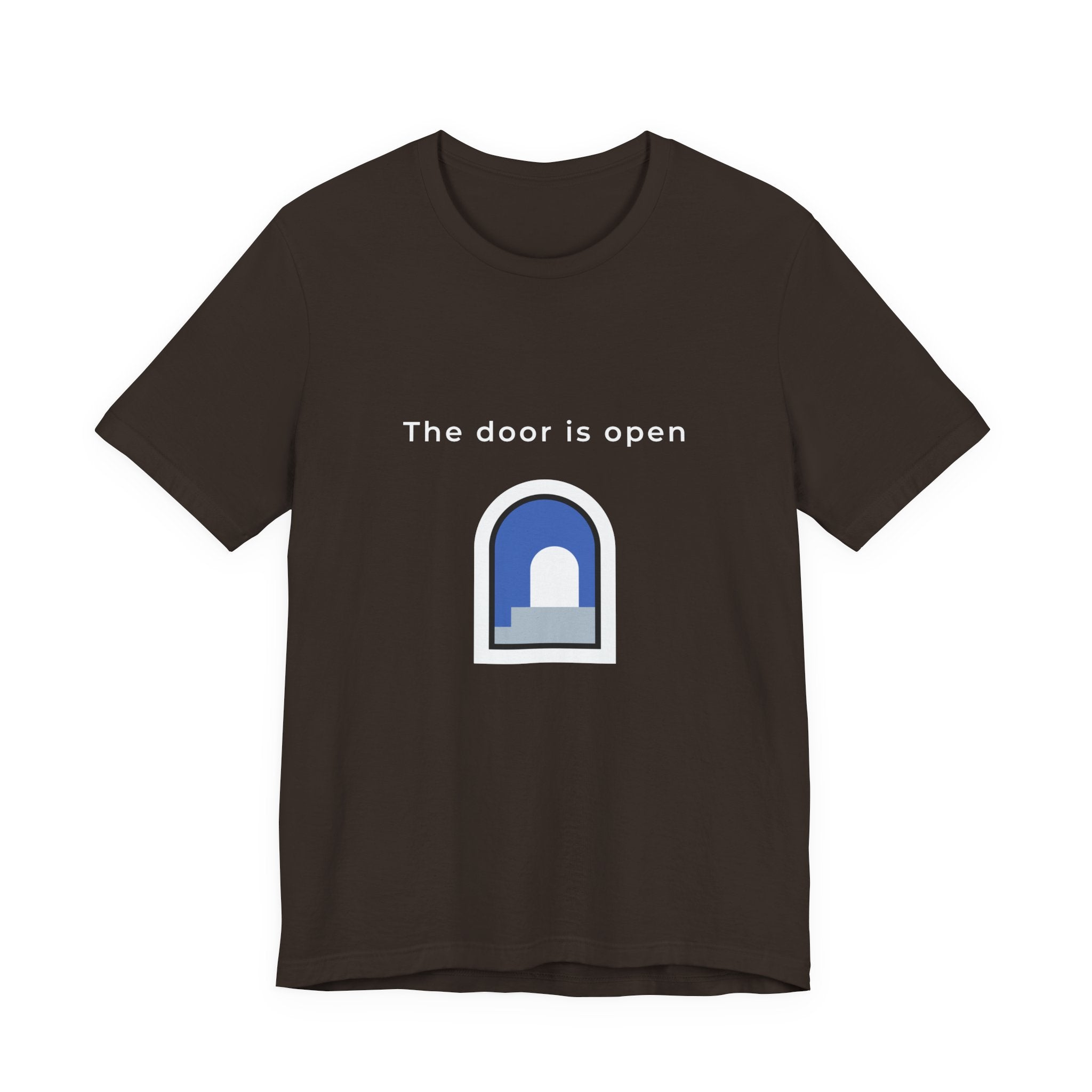 The Door Is Open | Men's Motivational Graphic Door T-Shirt