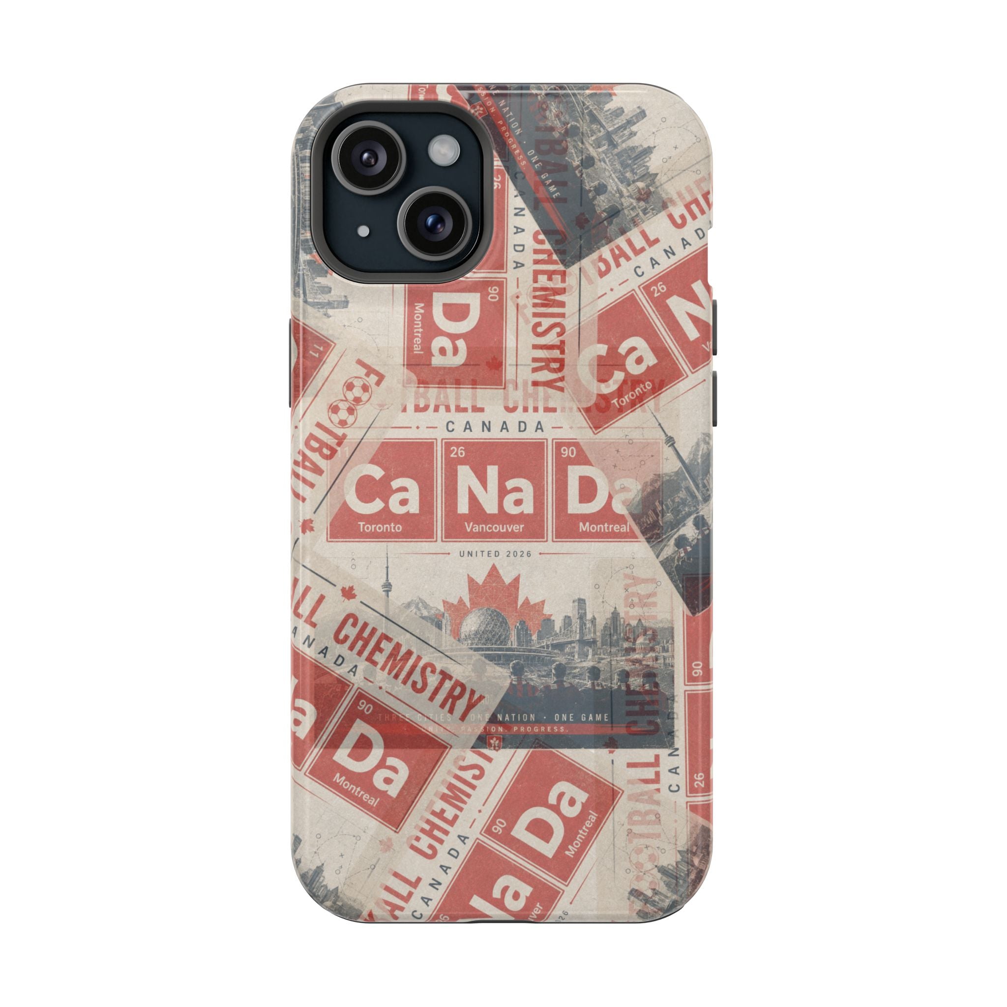 Canada Football Phone Case | Red. The base element.