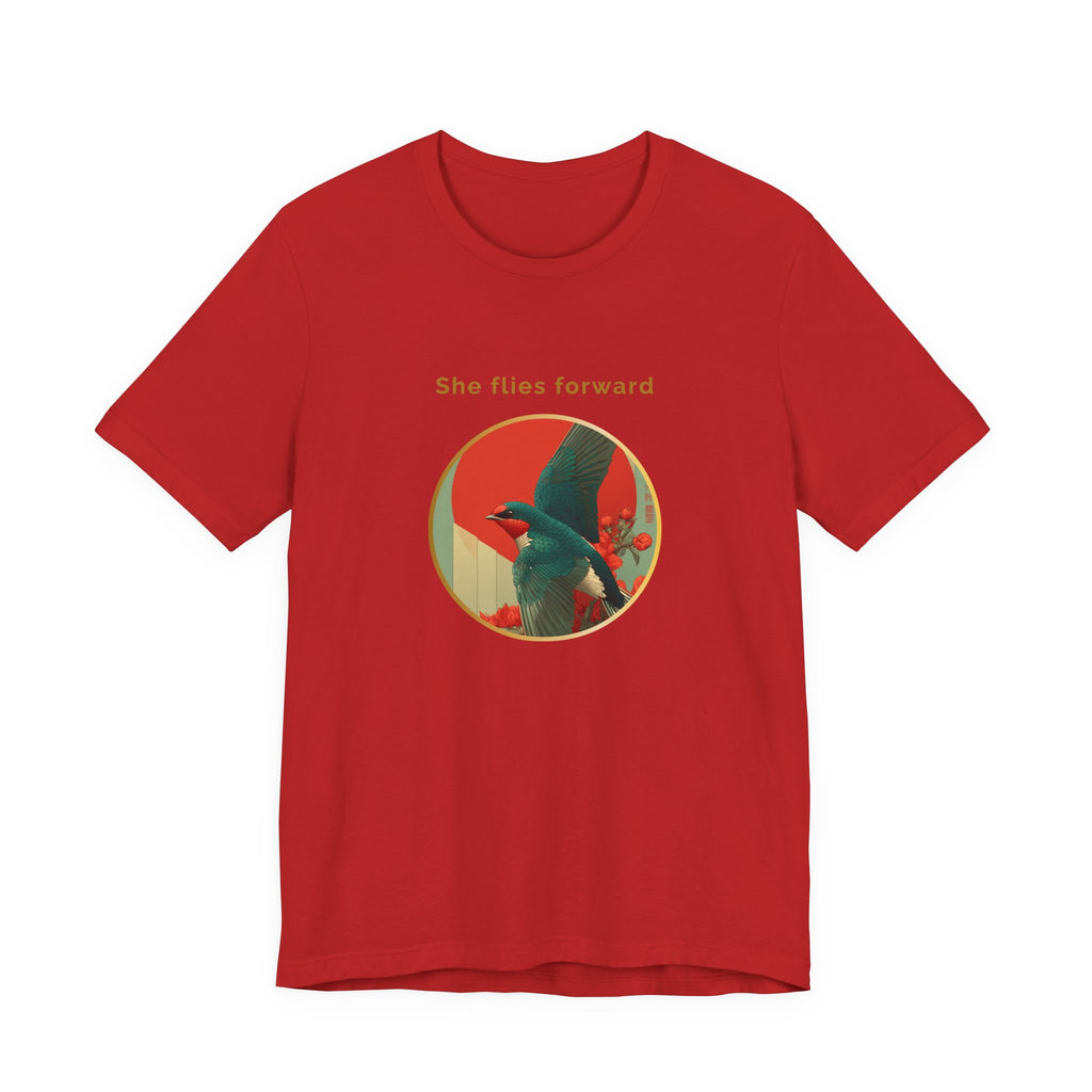 She Flies Forward | Women's Motivational Graphic Forward Flight T-shirt