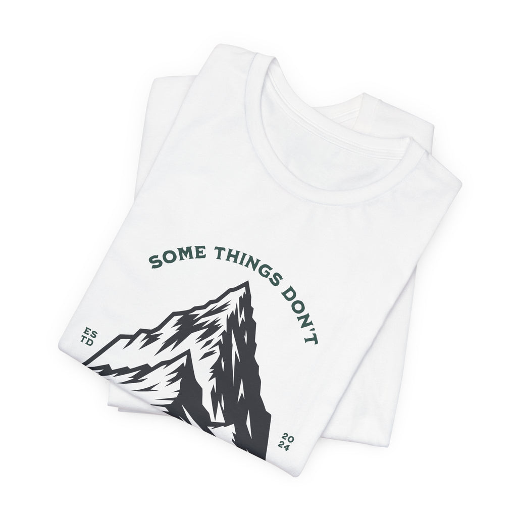 Some things don't move | Men's Motivational Graphic Stillpoint mountain T-Shirt