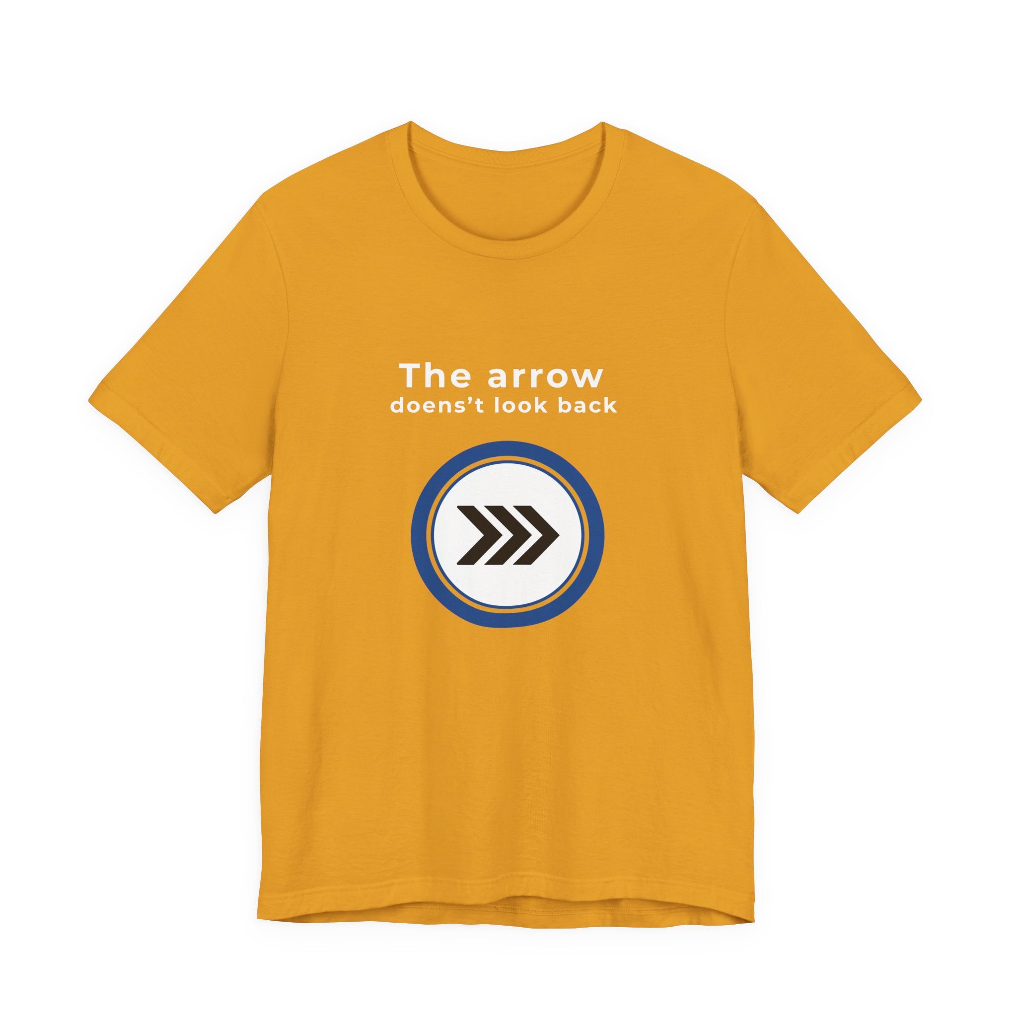 Arrow Circle Graphic Tee — Minimalist Directional Logo T-Shirt