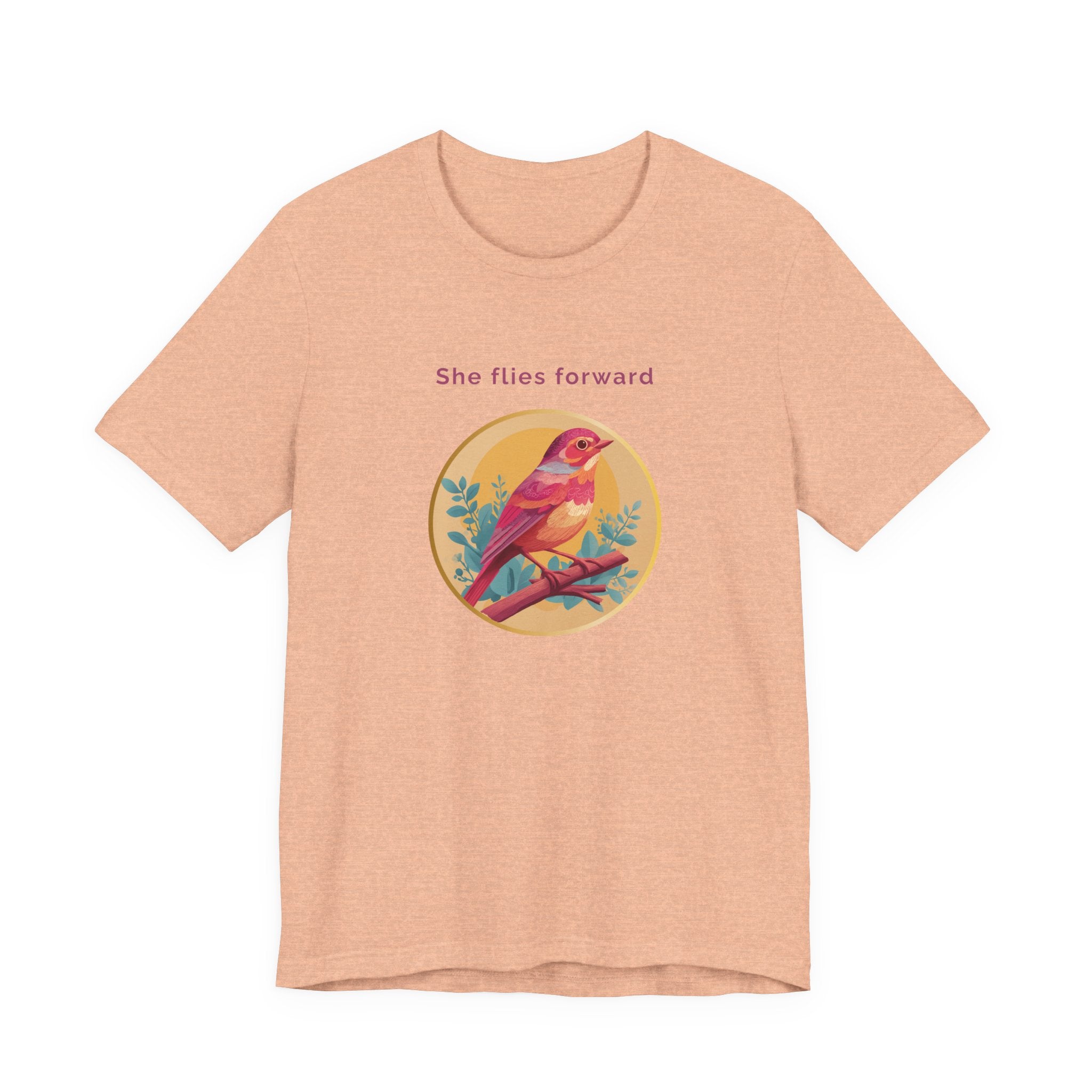 She Flies Forward | Women's Motivational Graphic Soft Ascent T-Shirt