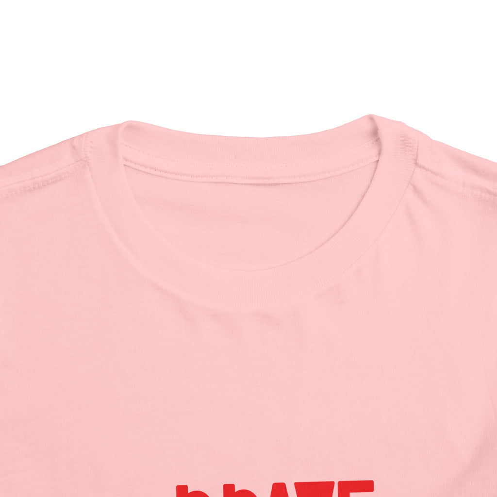 Be Brave Little One | Toddler Motivational Graphic Cute Colourful Lion T-Shirt