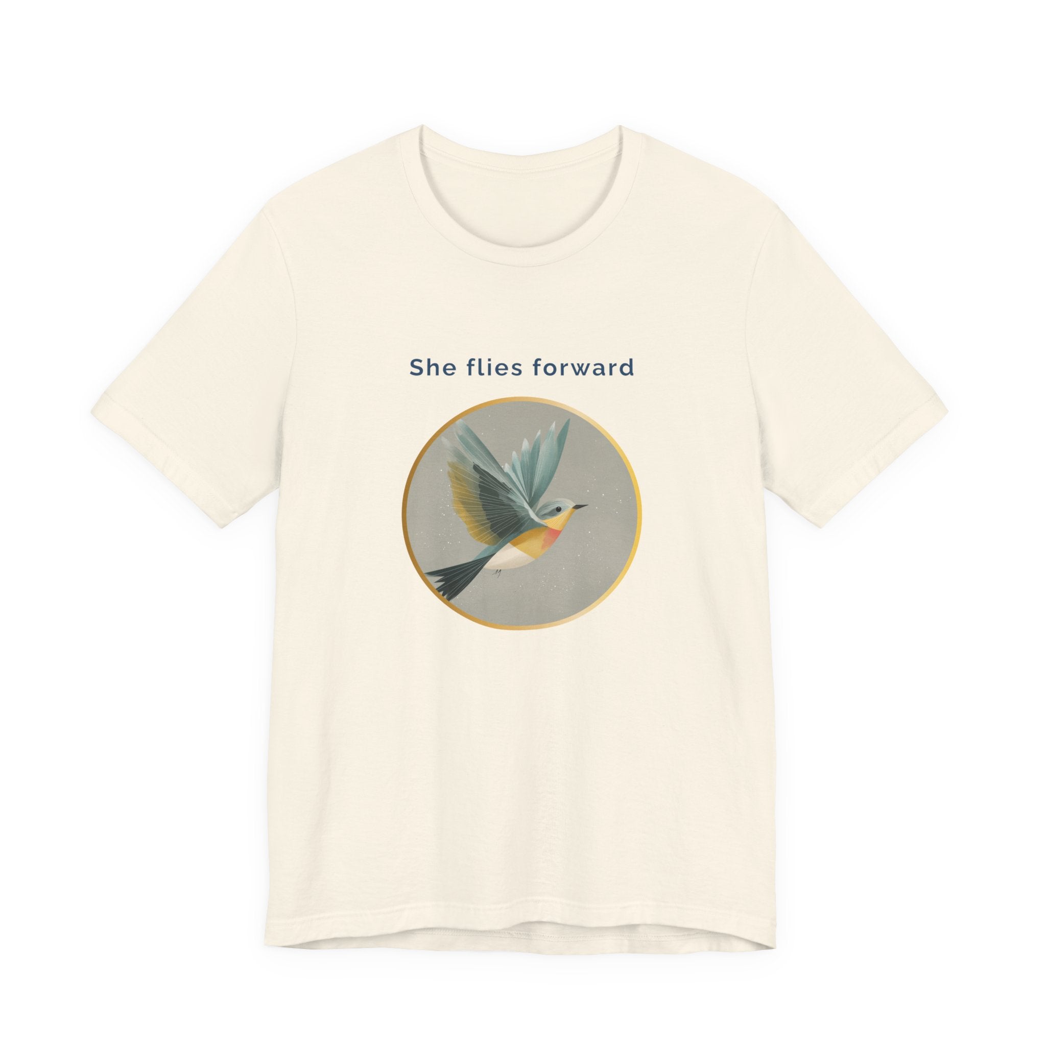 She Flies Forward | Women's Motivational Graphic Quiet Lift T-Shirt