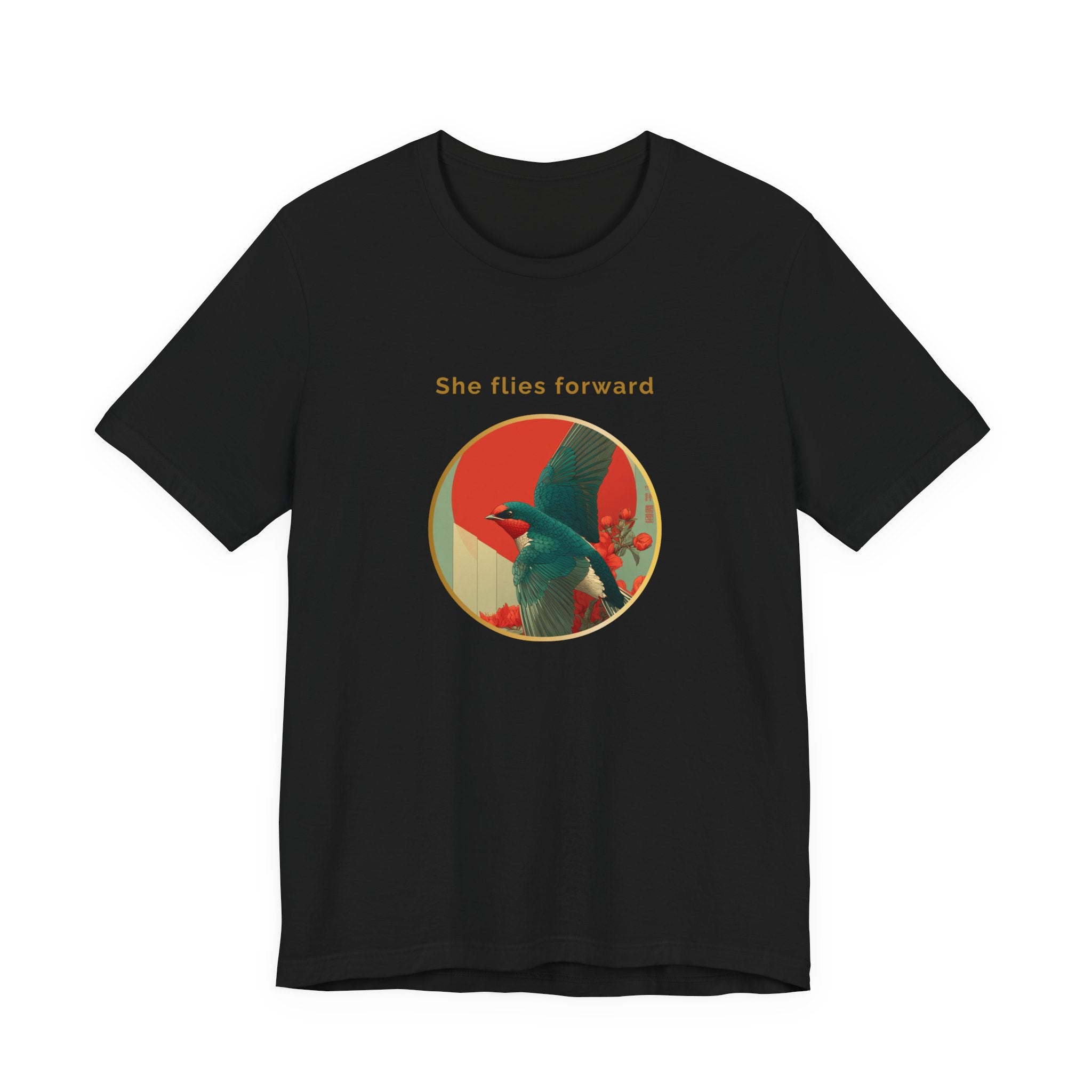She Flies Forward | Women's Motivational Graphic Forward Flight T-shirt