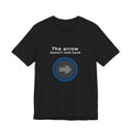 The Arrow Doesn't Look Back | Men's Motivational Graphic Target Arrow T-Shirt