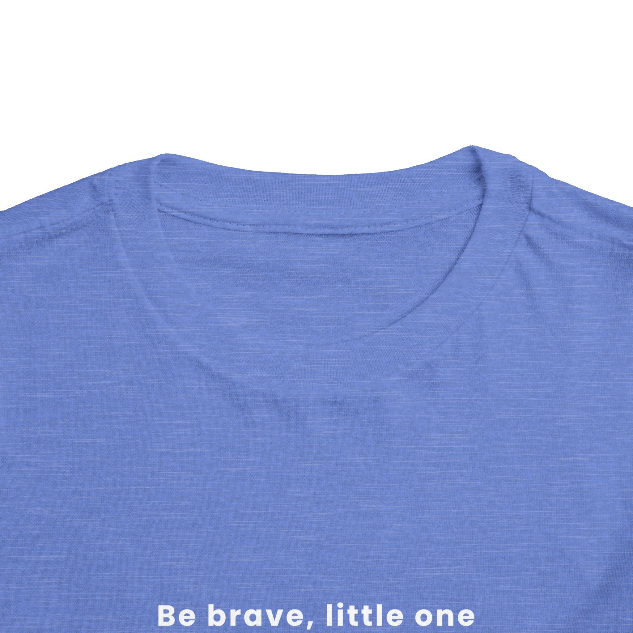 Be Brave Little One | Toddler Motivational Graphic Golden Star Badge T-Shirt