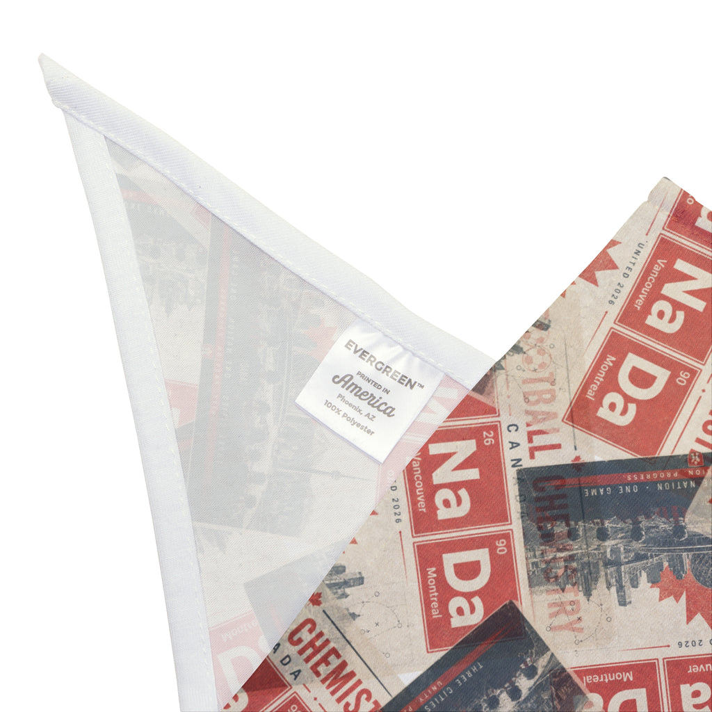 Canada Football Pet Bandana | Editorial Minimal Edition