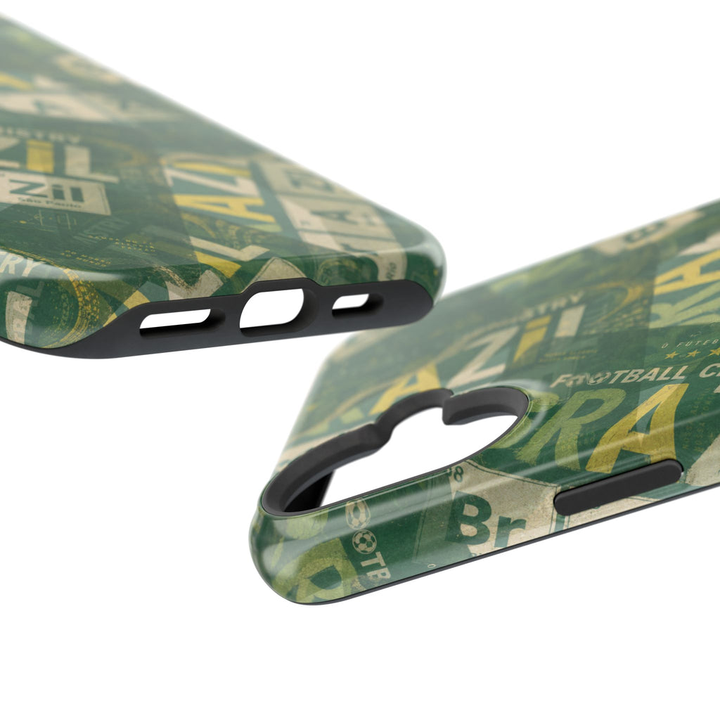 Brazil Football Phone Case | Green, gold, and chemistry.