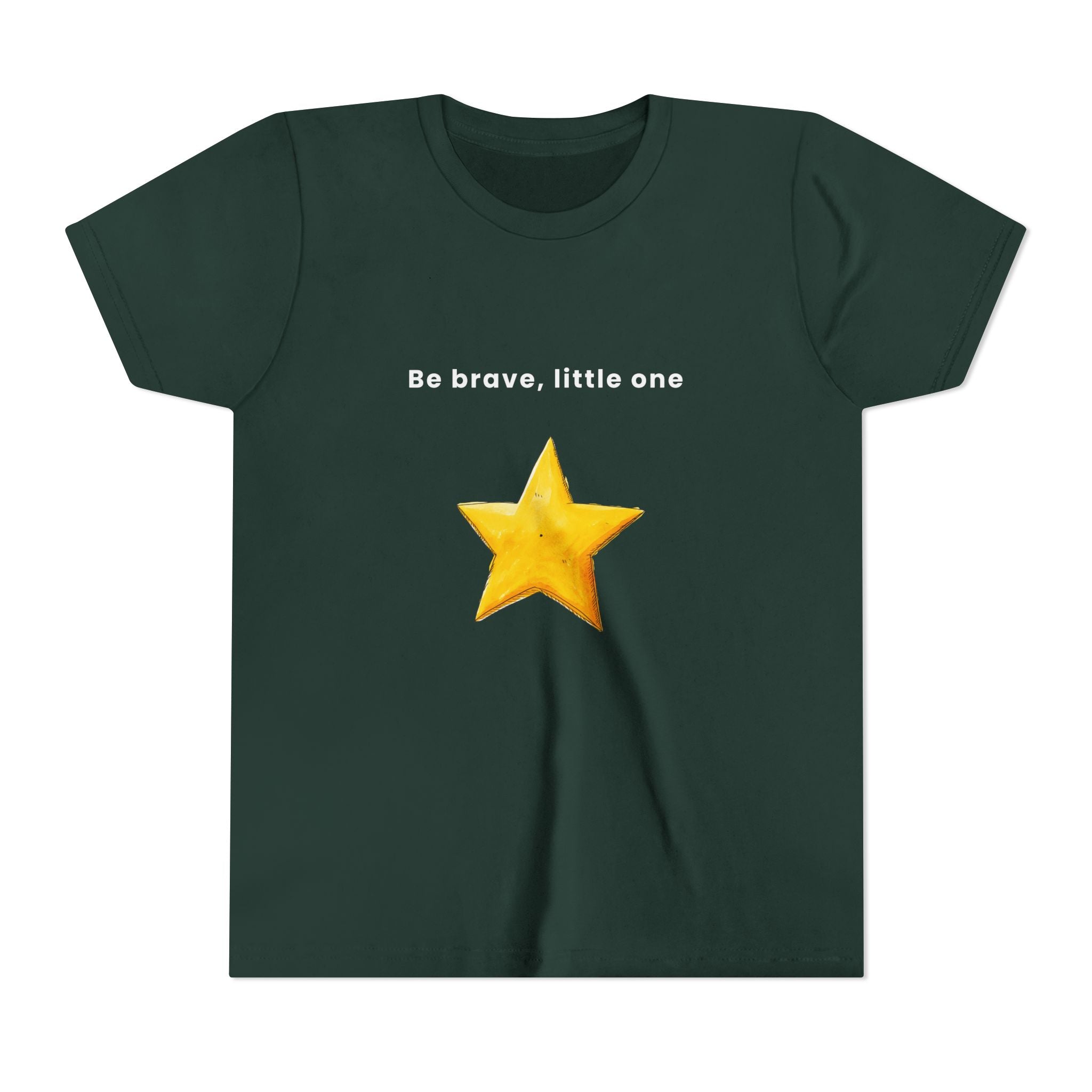 Be Brave Little One | Kids Motivational Graphic Handdrawn Star T-Shirt