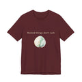 Rooted things don't rush | Women's Motivational Graphic Botanical leaf T-Shirt