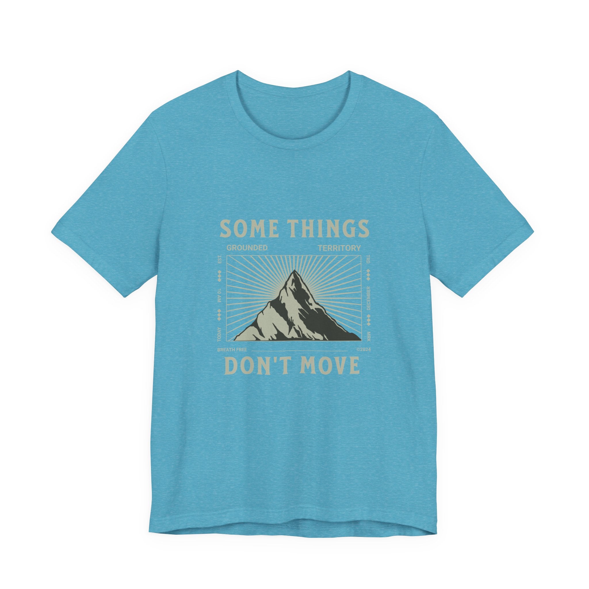 Some Things Don't Move | Men's Motivational Graphic Structured Stillness T-Shirt