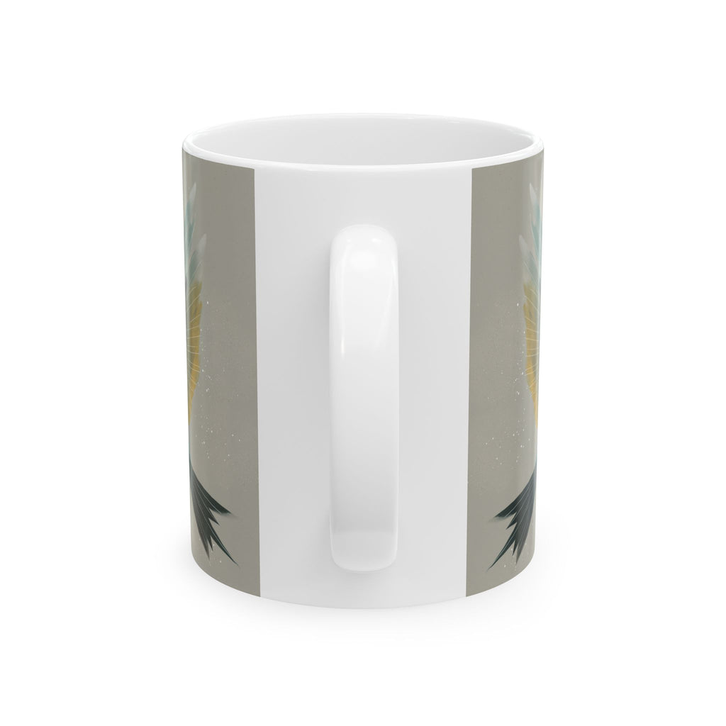 She Flies Forward Ceramic Mug | Motivational Graphic Quiet Lift